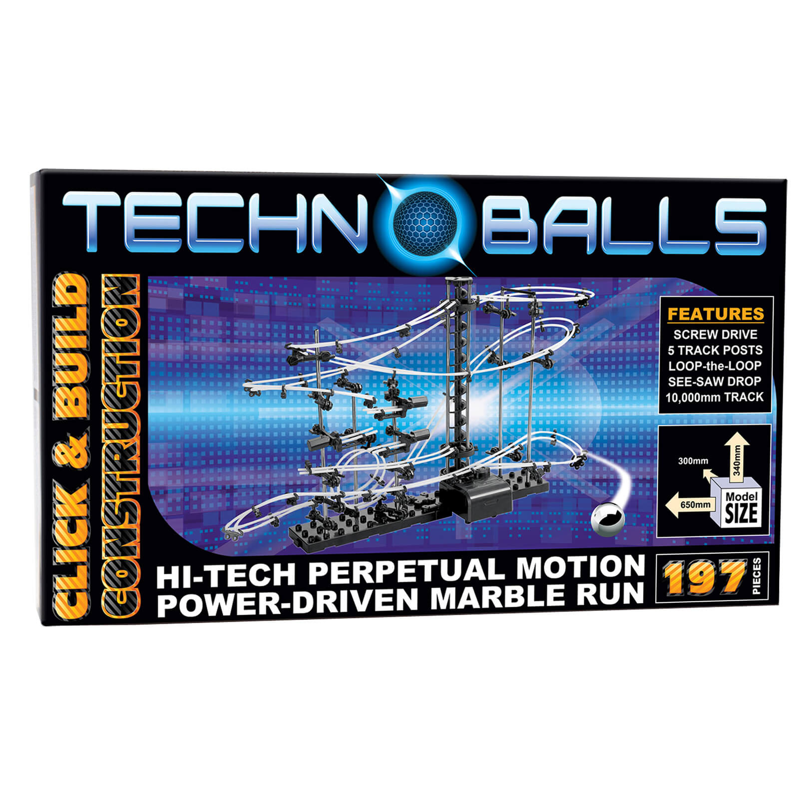 Techno Balls 197 Piece Marble Run