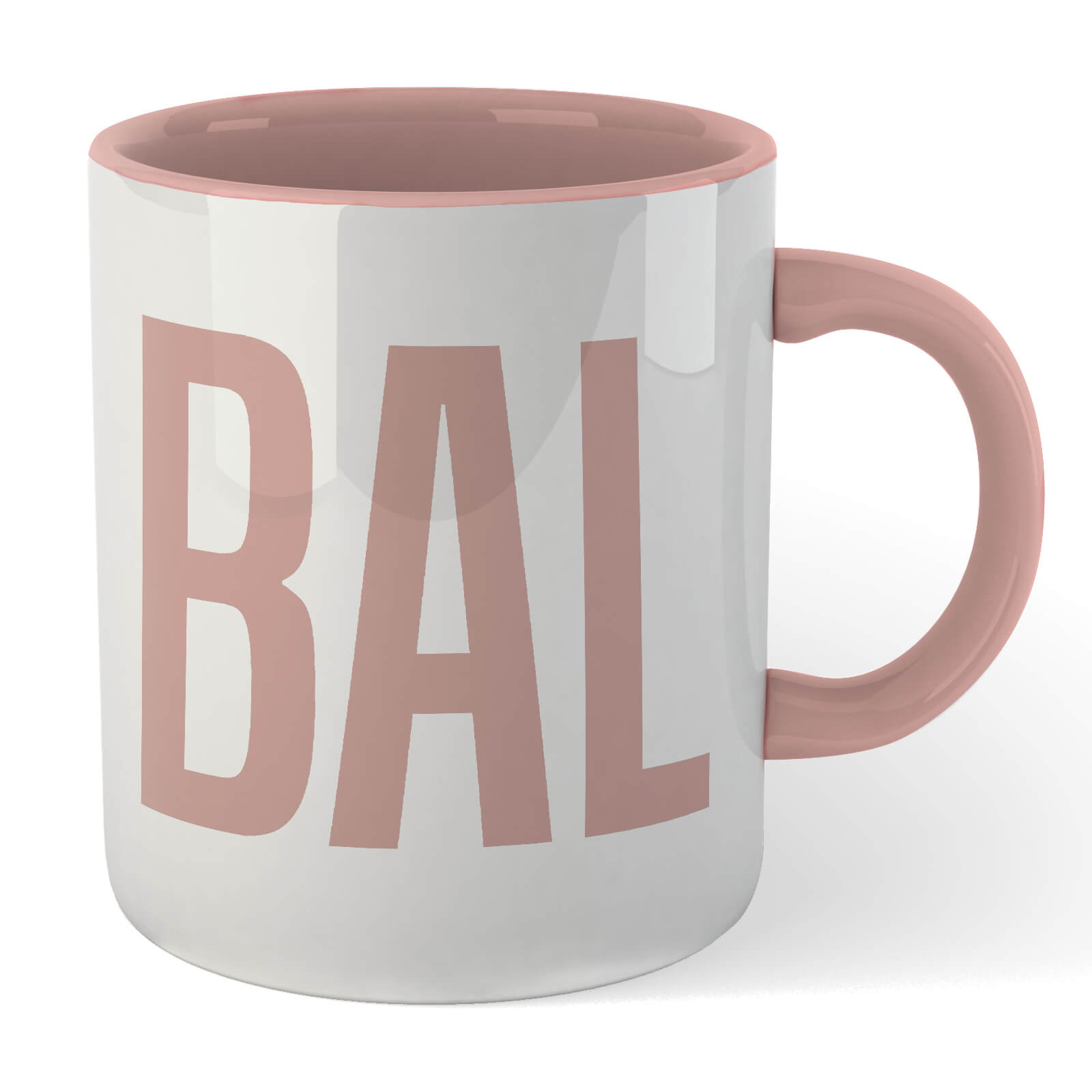 Bald Mug - White/Pink