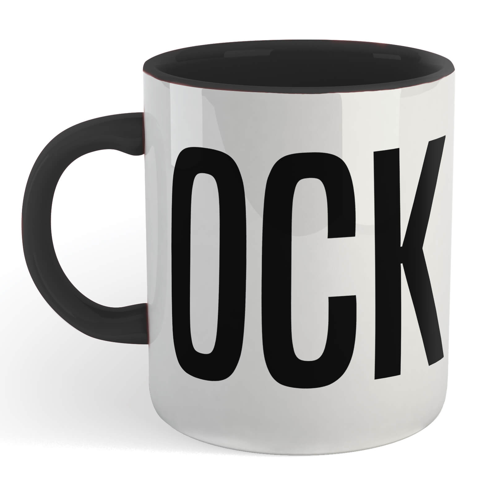 C*ck Mug - White/Black