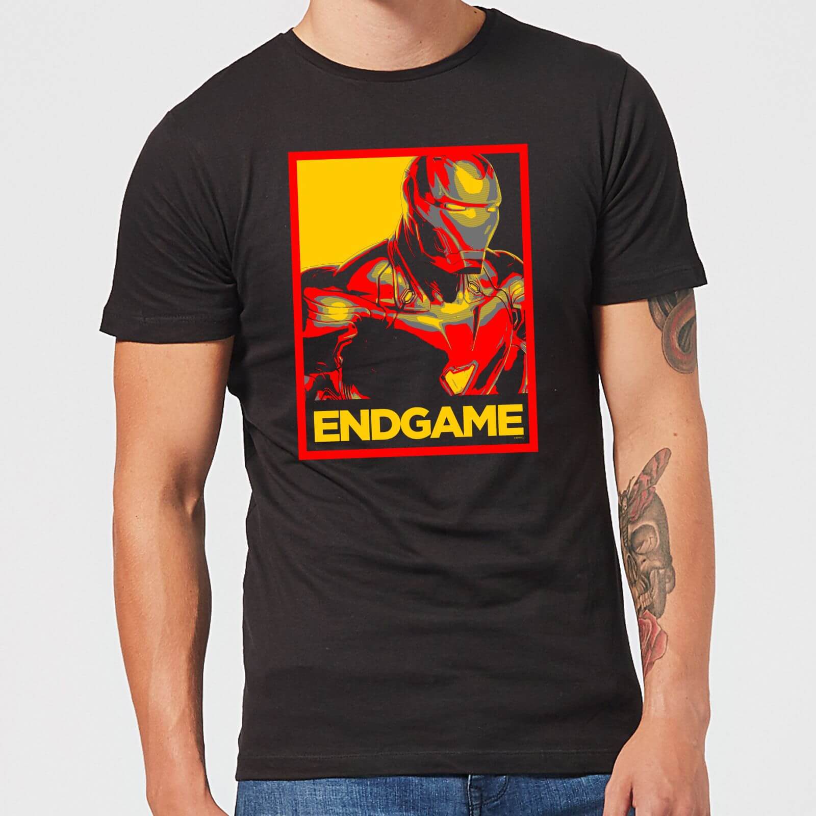 Avengers Endgame Iron Man Poster Men’s T-Shirt – Black – S