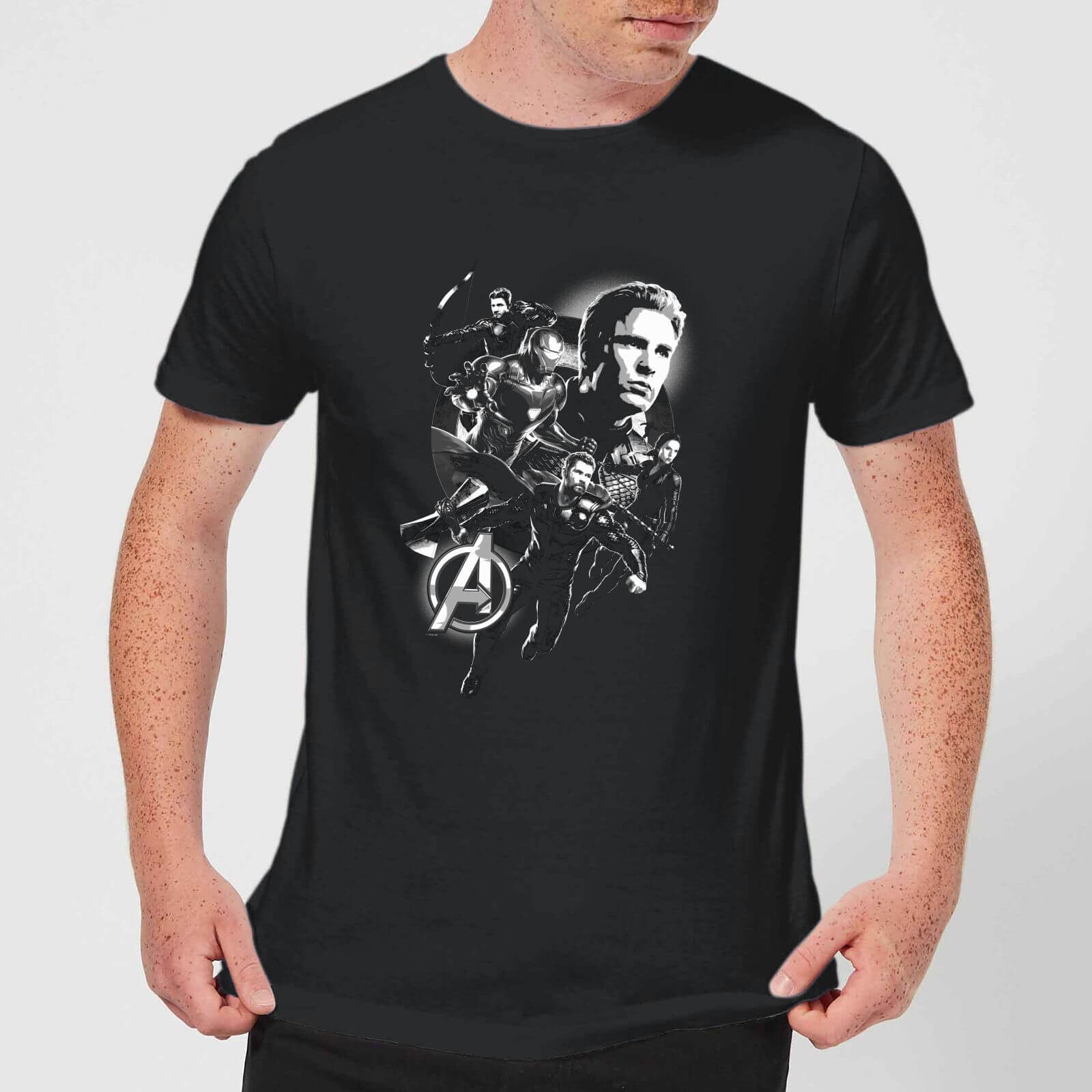 

T-Shirt Avengers Endgame Mono Heroes - Nero - Uomo - L