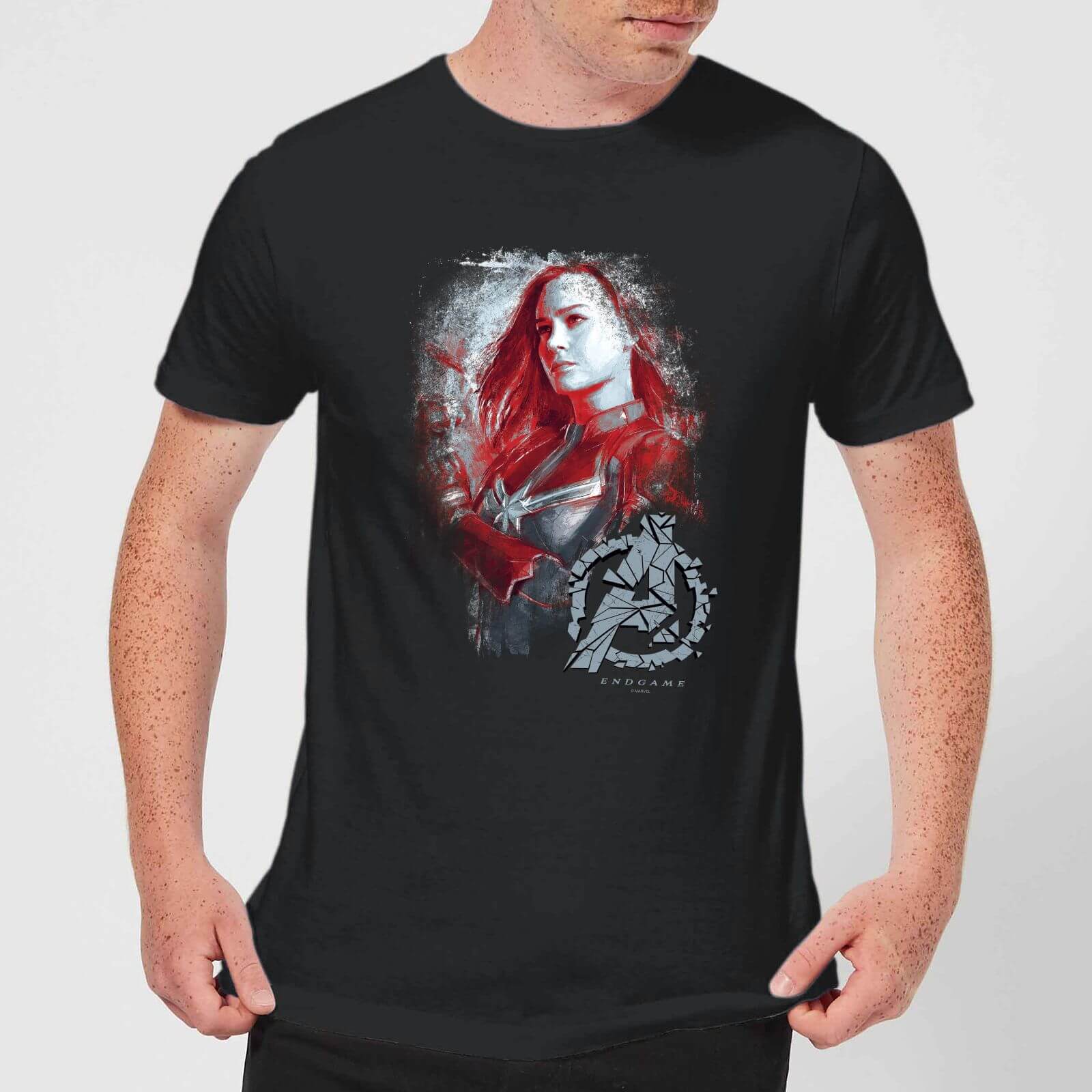 

Avengers Endgame Captain Marvel Brushed T-Shirt Uomo - Nero - XS