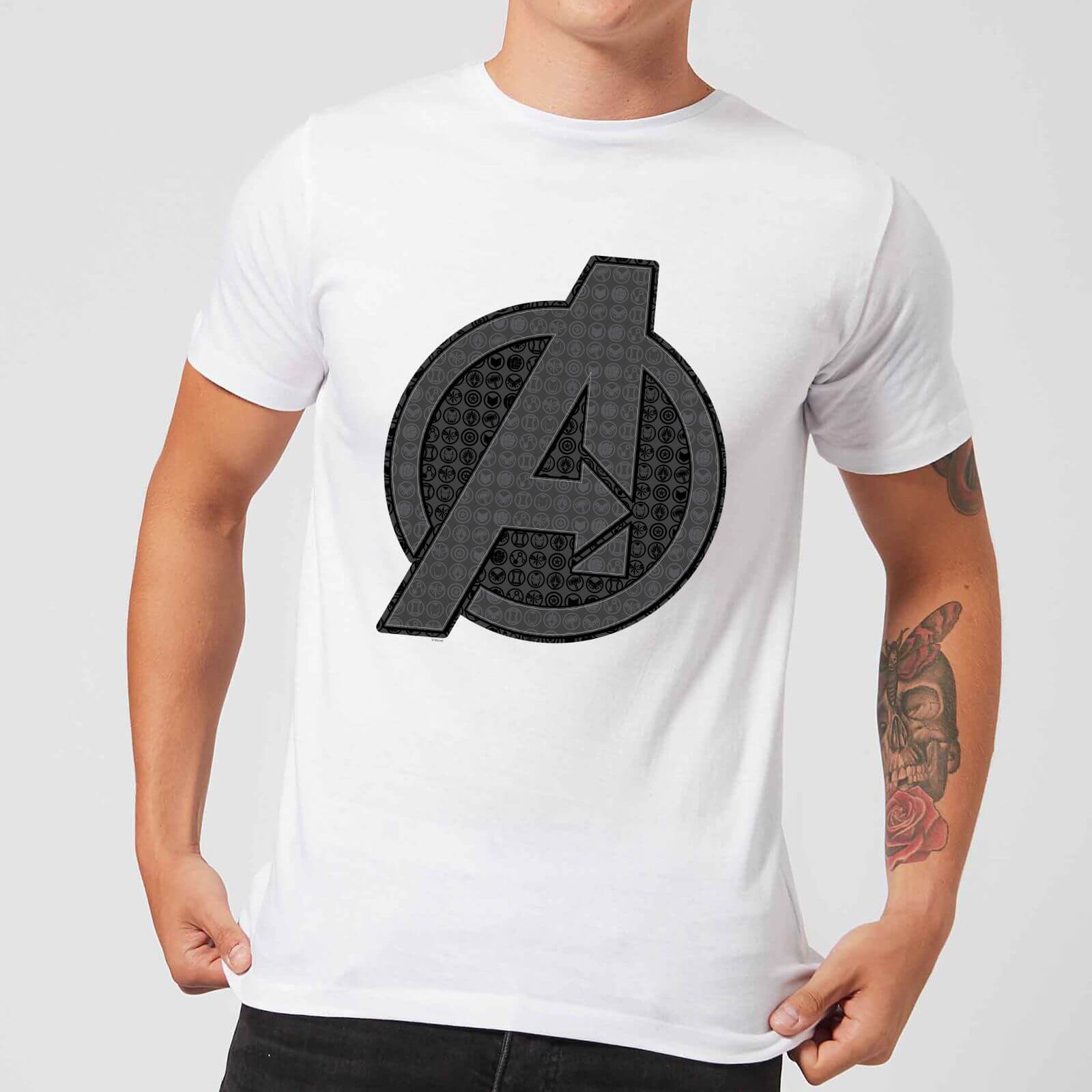 T-Shirt Avengers Endgame Iconic Logo - Bianco - Uomo - XL