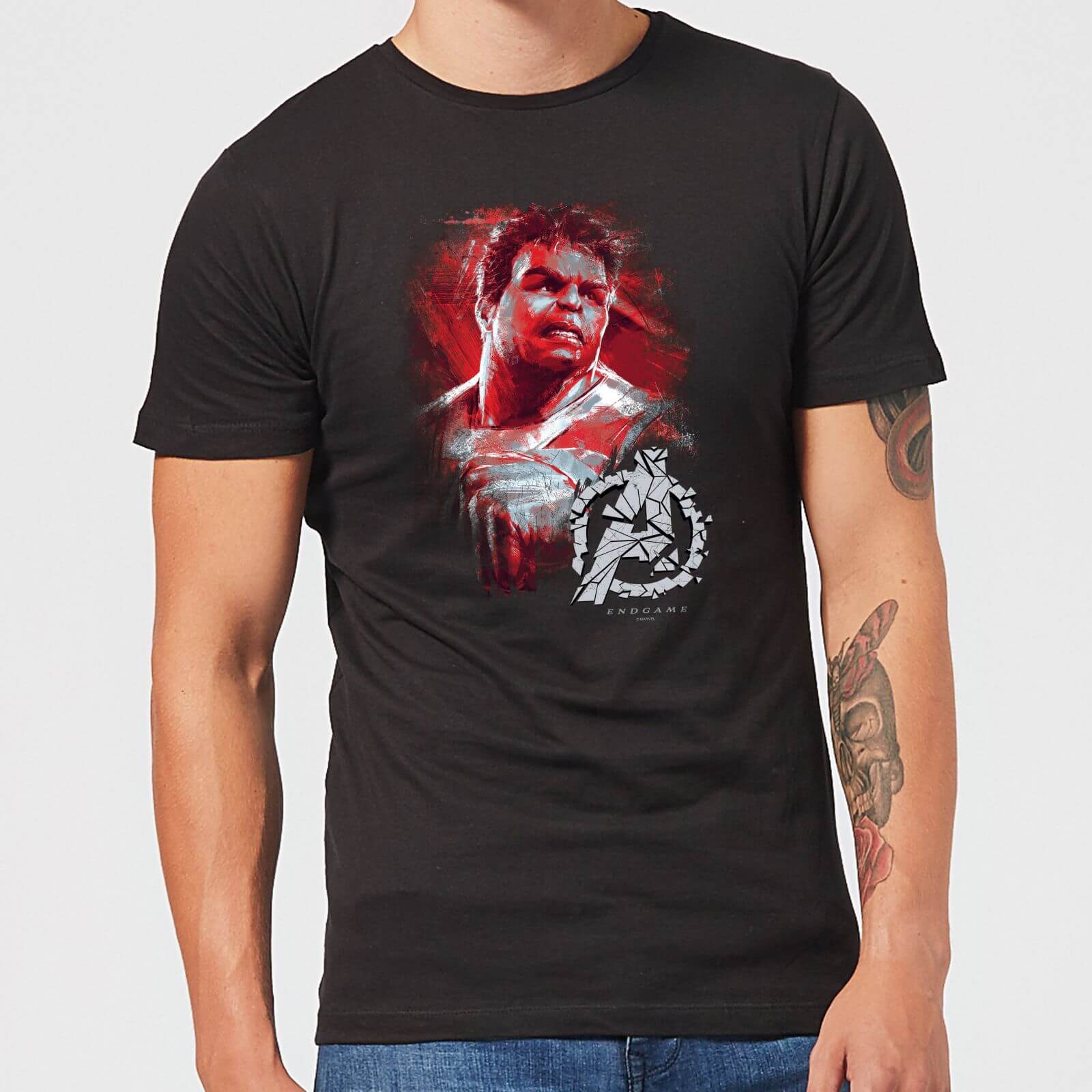 

T-Shirt Avengers Endgame Hulk Brushed - Nero - Uomo - XS