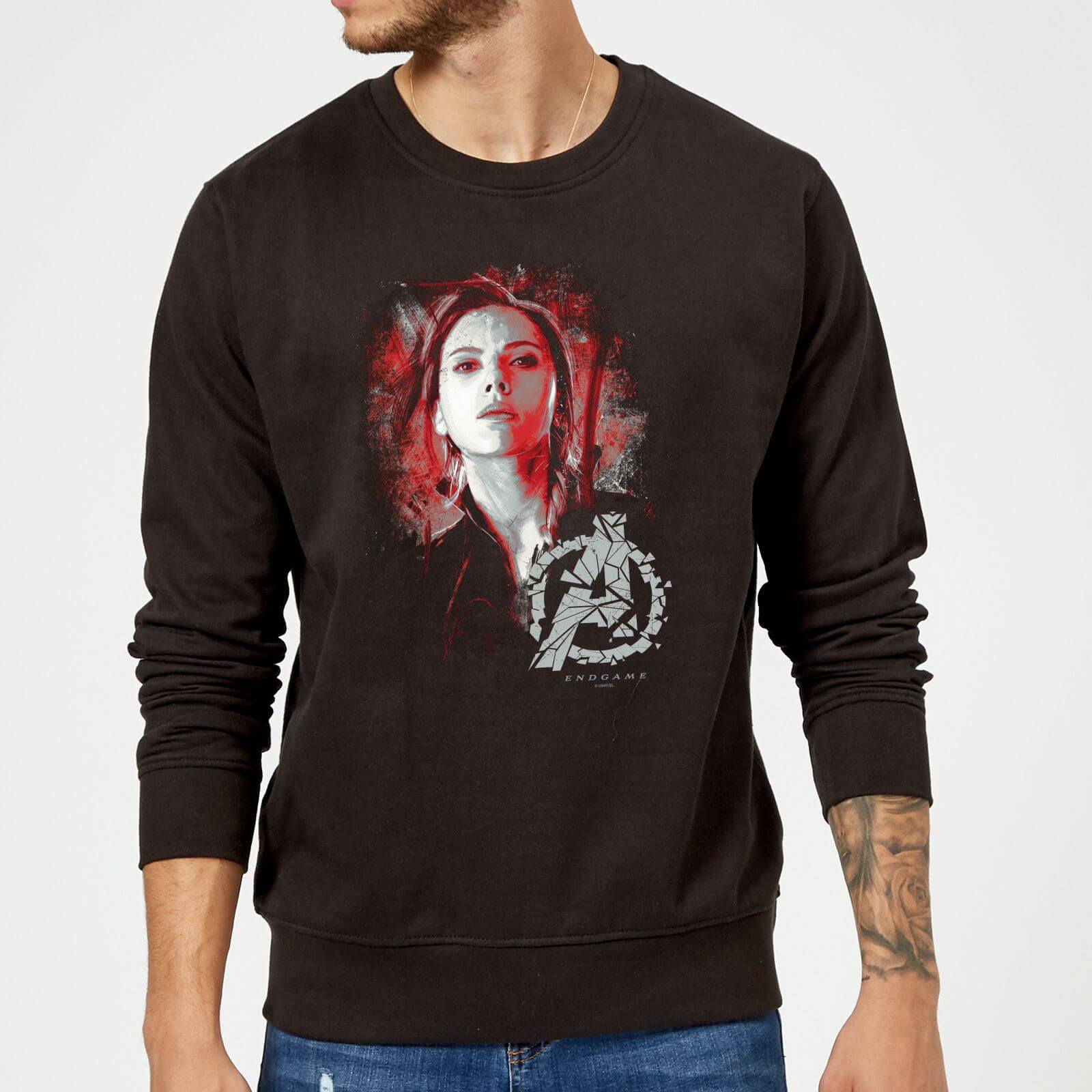 

Felpa Avengers Endgame Black Widow Brushed - Nero - L