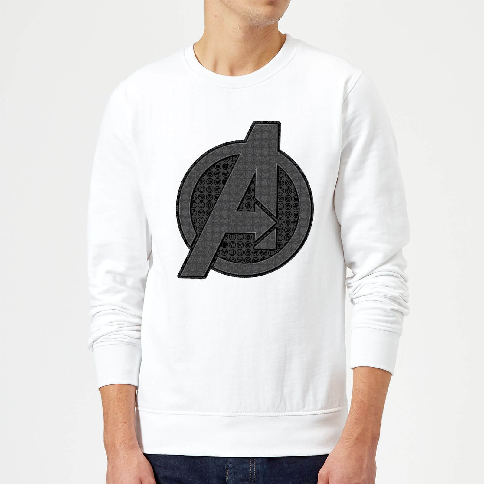 Avengers Endgame Iconic Logo Sweatshirt - White - XXL - White