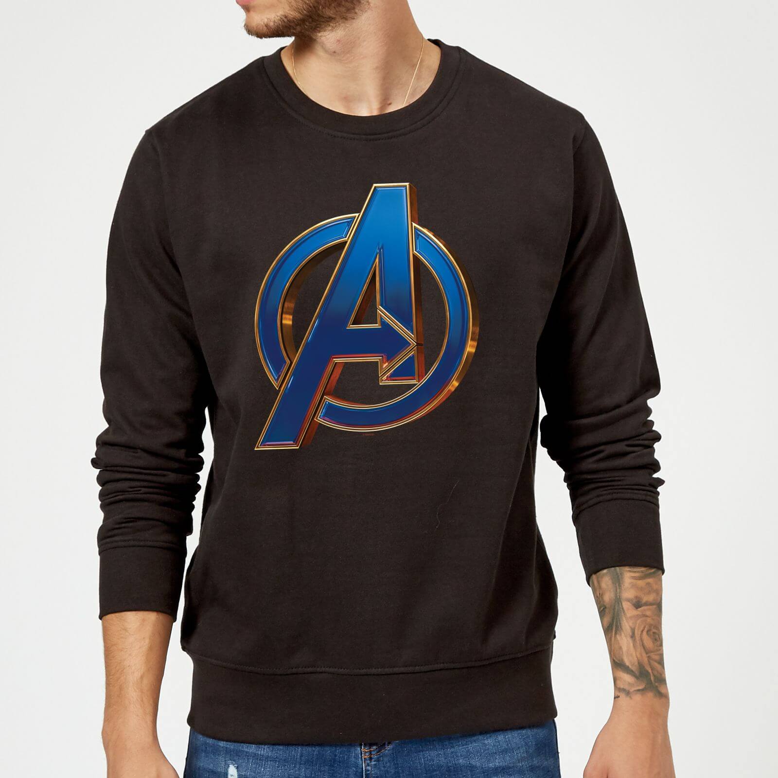 

Felpa Avengers Endgame Heroic Logo - Nero - L