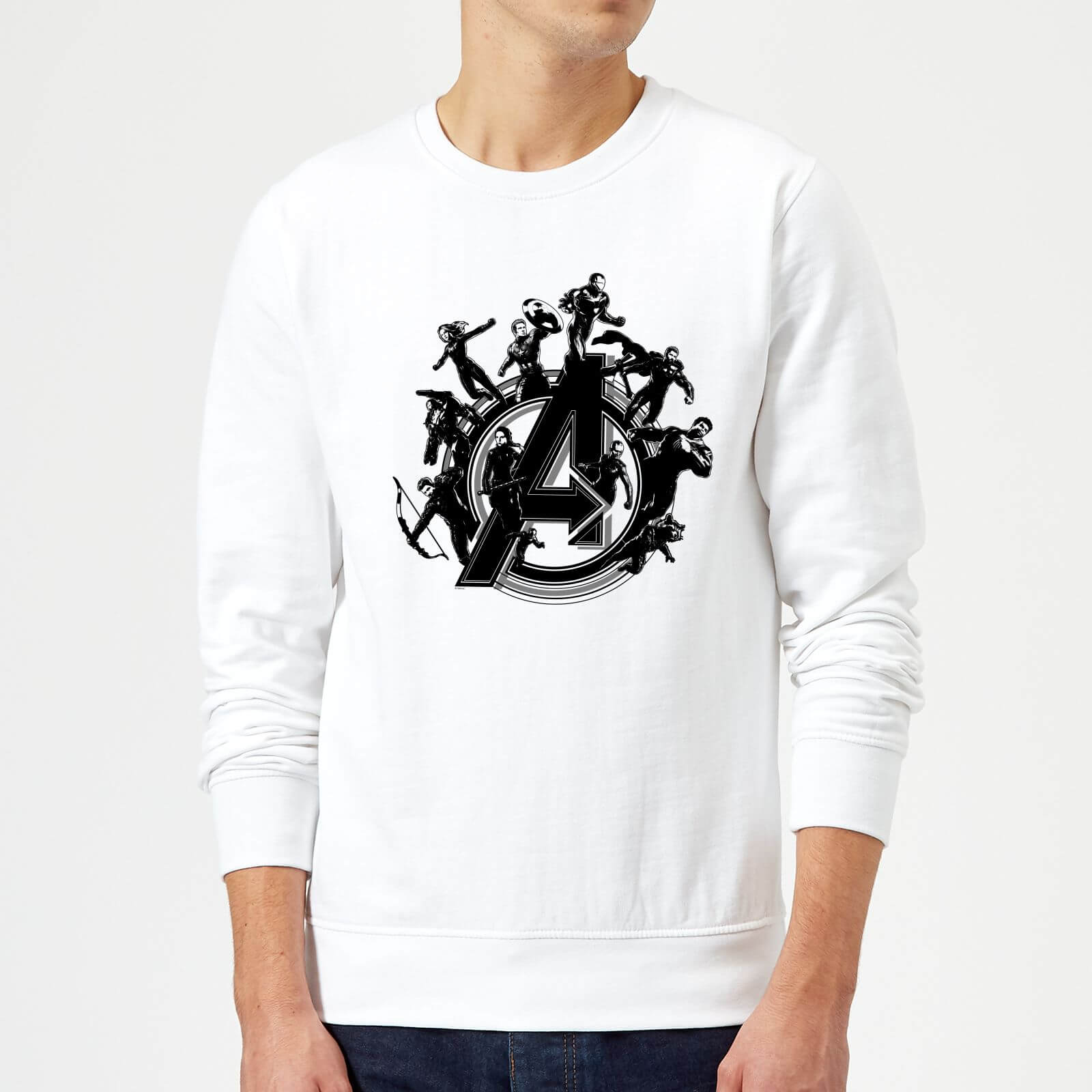 

Avengers Endgame Hero Circle Sweatshirt - White - L - Bianco