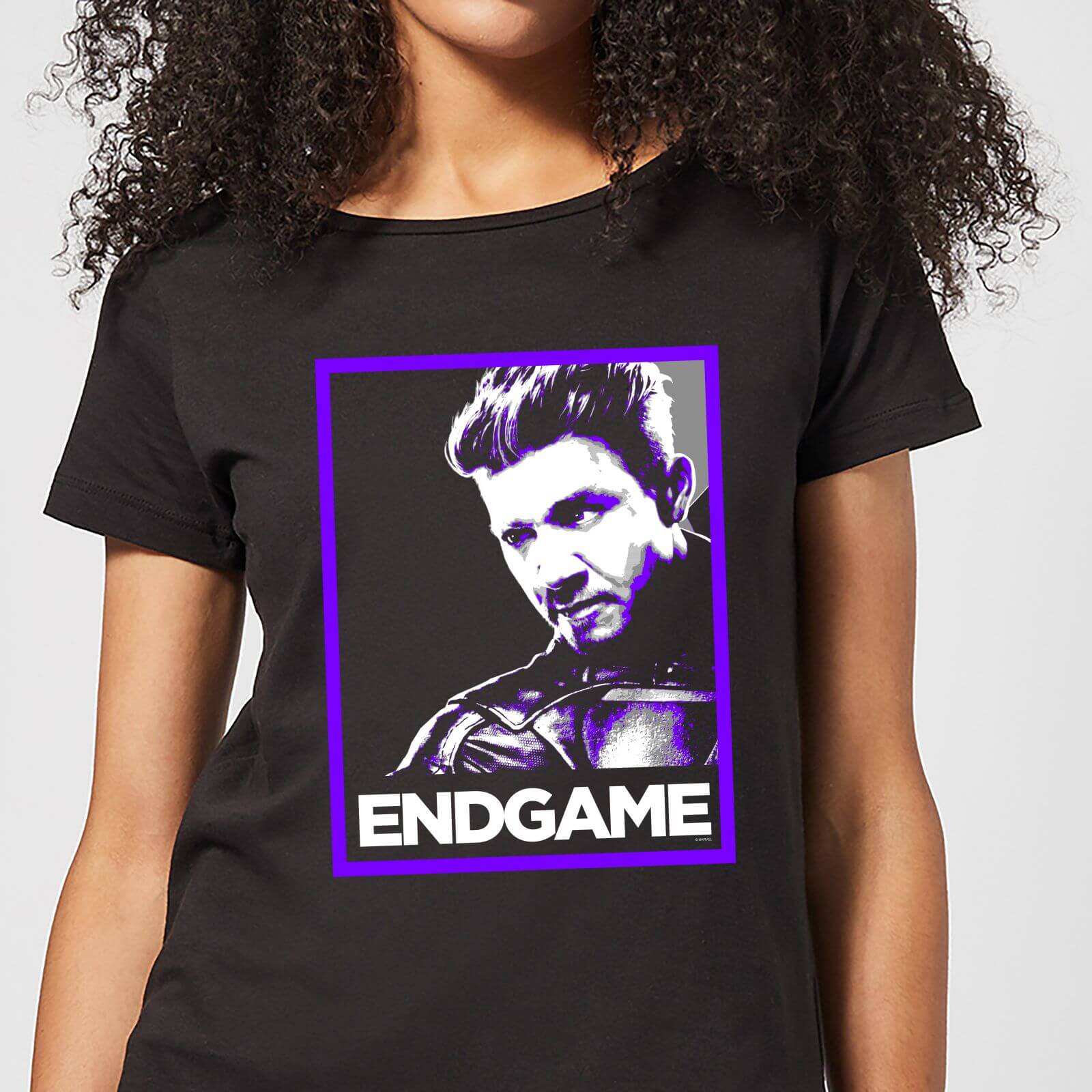 Avengers Endgame Hawkeye Poster Women's T-Shirt - Black - XXL - Black