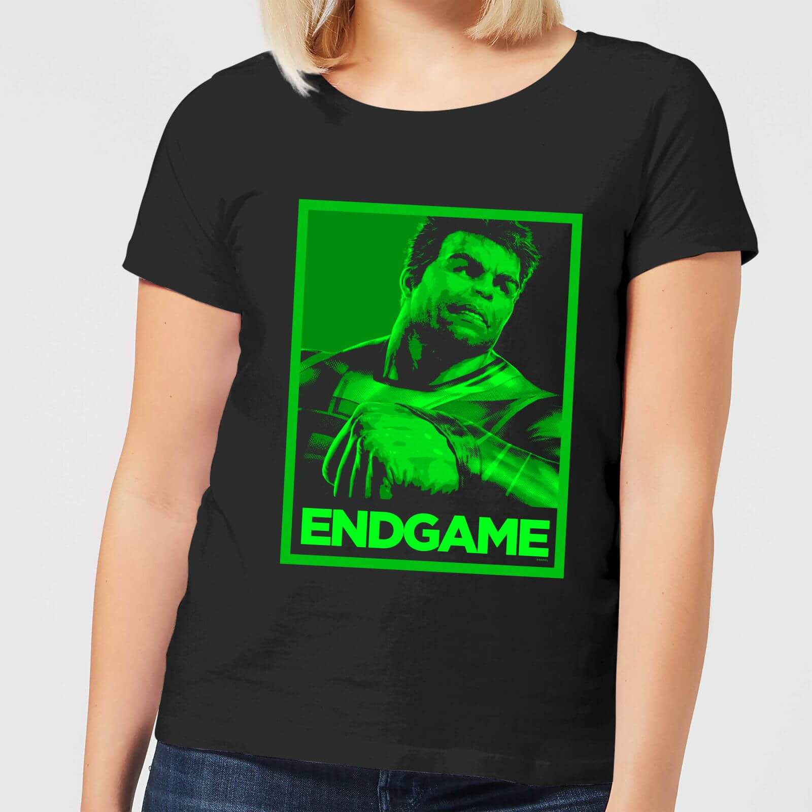 Avengers Endgame Hulk Poster Women's T-Shirt - Black - L - Black