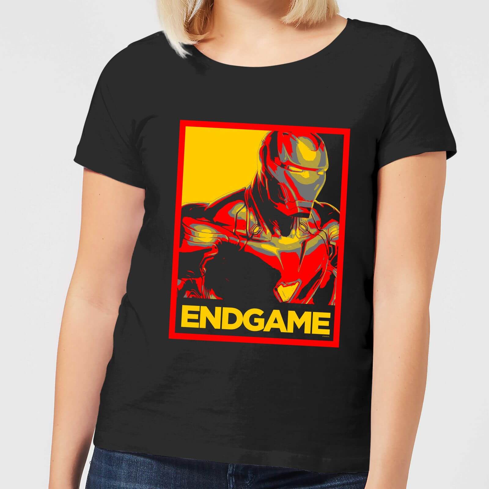 

Avengers Endgame Iron Man Poster Women's T-Shirt - Black - L