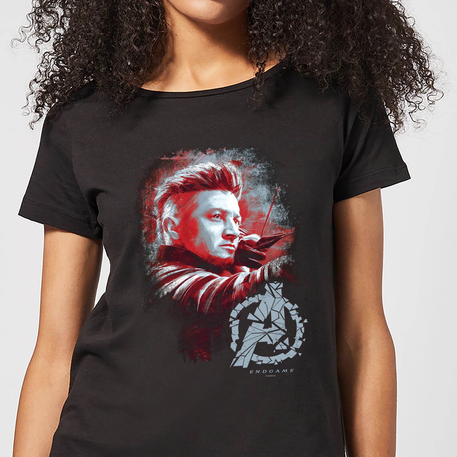 T-Shirt Avengers Endgame Hawkeye Brushed - Nero - Donna - M