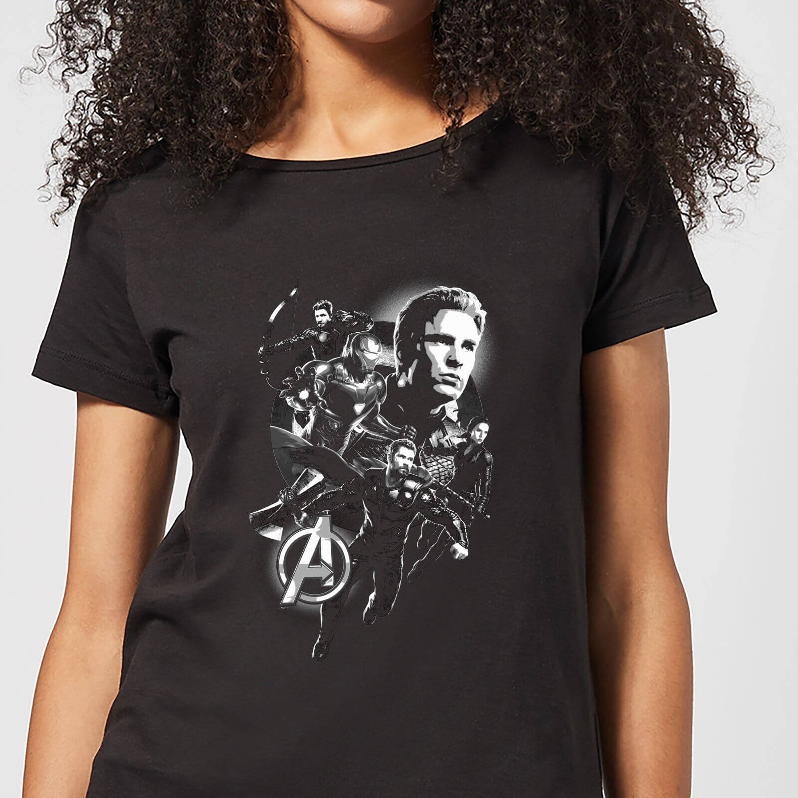

T-Shirt Avengers Endgame Mono Heroes - Nero - Donna - L