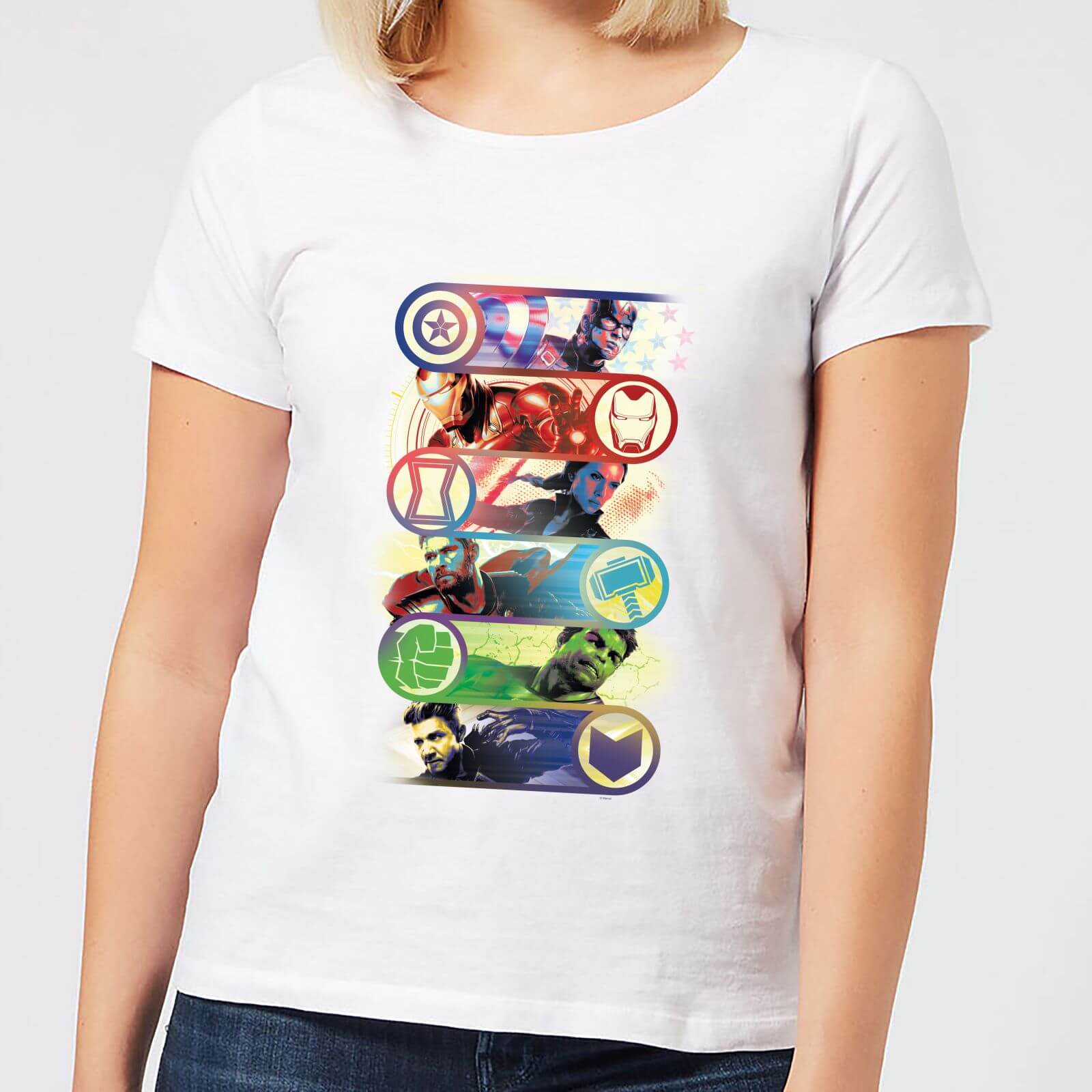 

T-Shirt Avengers Endgame Original Heroes - Bianco - Donna - XL