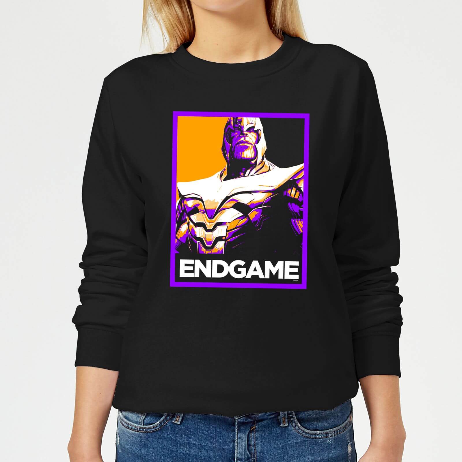 

Felpa Avengers Endgame Thanos Poster - Nero - Donna - L - Nero