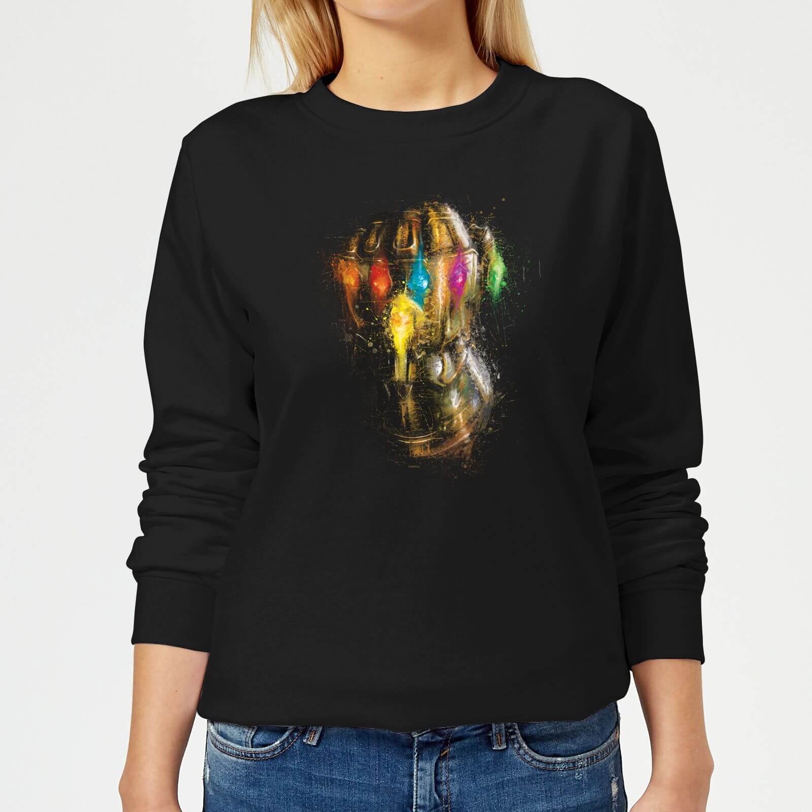 Avengers Endgame Infinity Gauntlet Warlord Women's Sweatshirt - Black - L