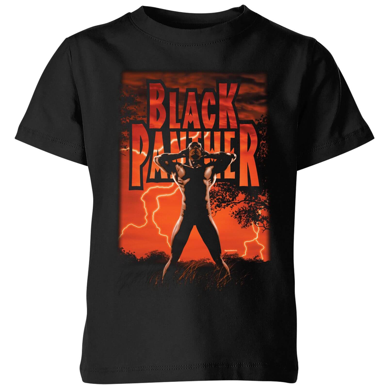 

T-Shirt Marvel Universe Wakanda Lightning - Nero - Bambini - 3-4 Anni