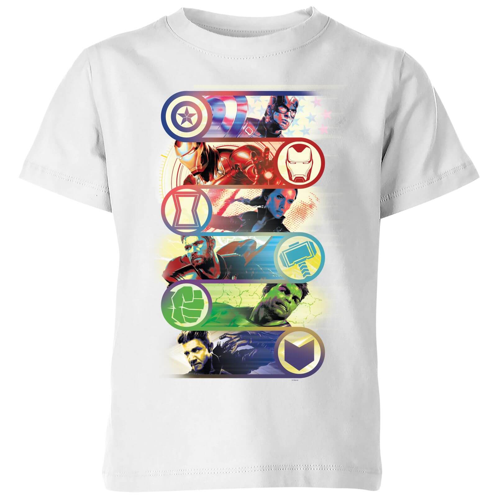 

T-Shirt Avengers Endgame Original Heroes - Bianco - Bambini - 3-4 Anni
