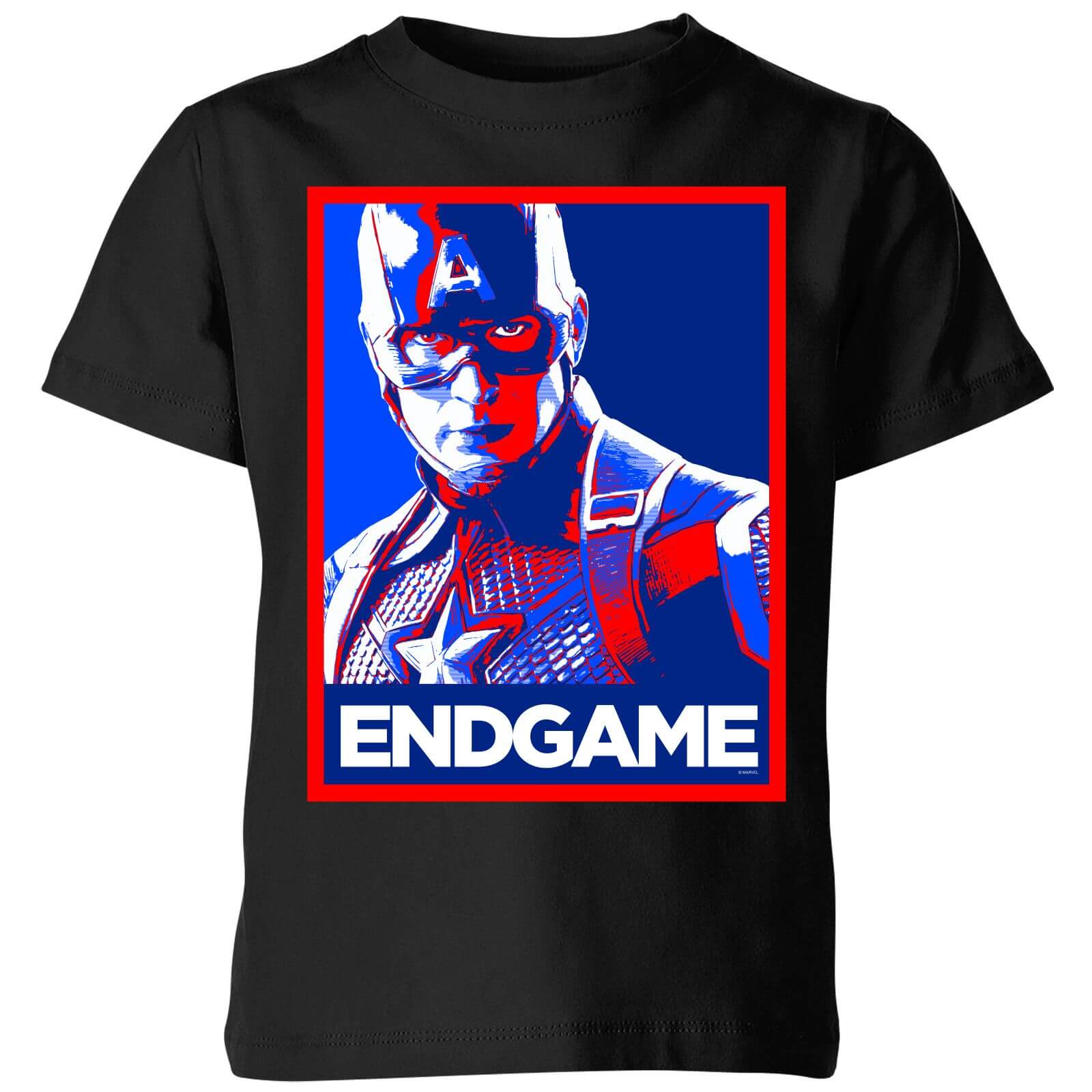 

T-Shirt Avengers Endgame Captain America Poster - Nero - Bambini - 3-4 Anni