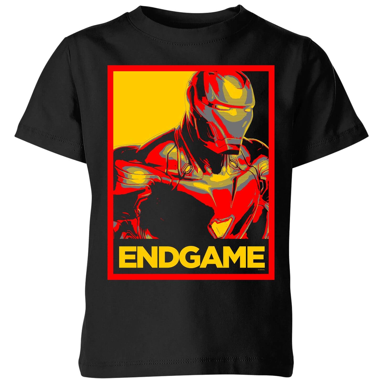 Avengers Endgame Iron Man Poster Kids' T-Shirt - Black - 9-10 Jahre