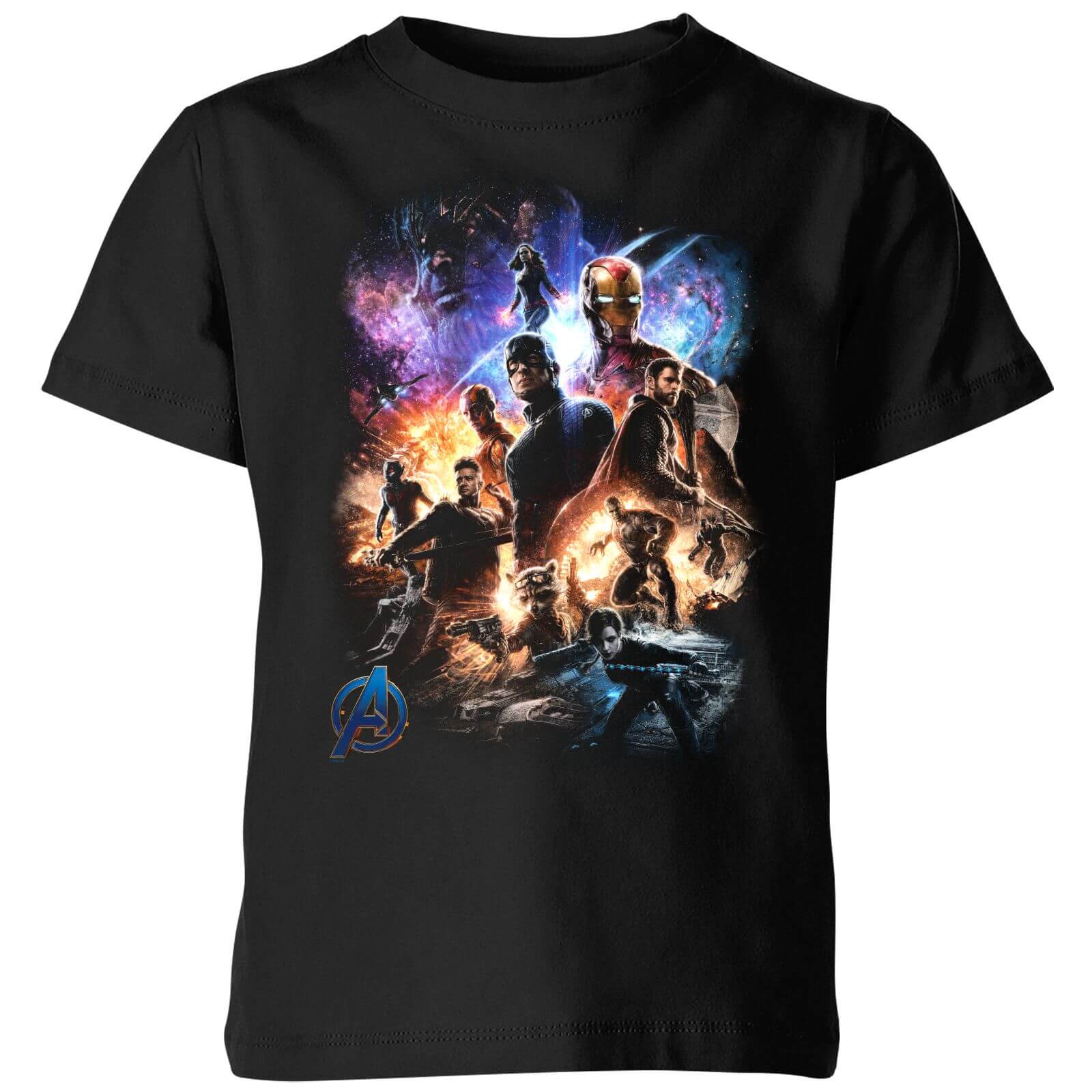 Avengers Endgame Character Montage Kids' T-Shirt - Schwarz - 11-12 Jahre - Schwarz