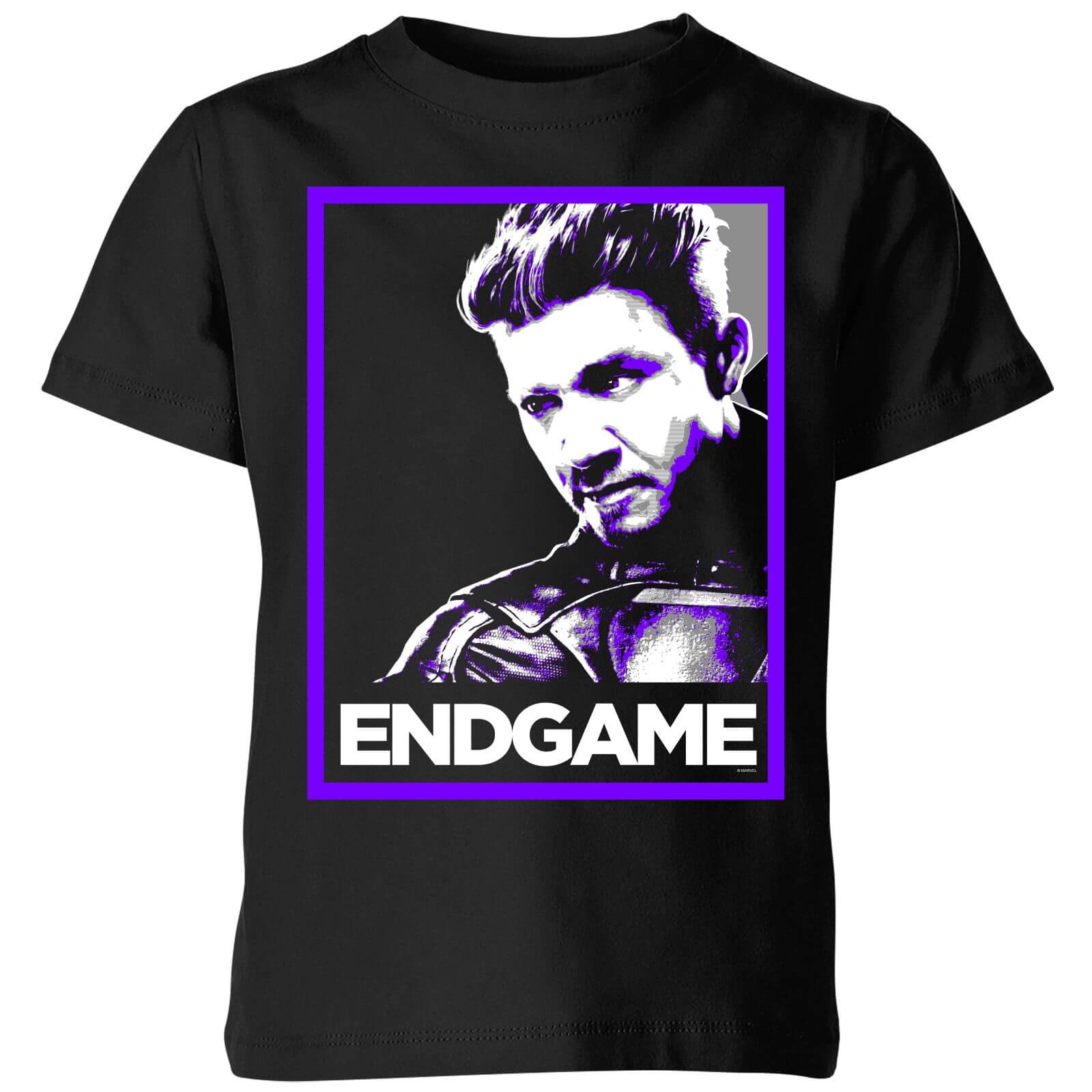 Avengers Endgame Hawkeye Poster Kids' T-Shirt - Black - 7-8 Jahre