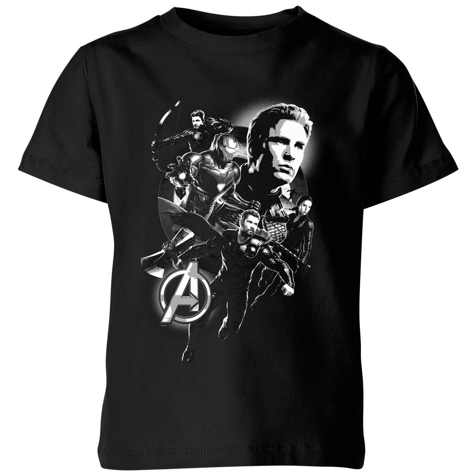 

T-Shirt Avengers Endgame Mono Heroes - Nero - Bambini - 3-4 Anni