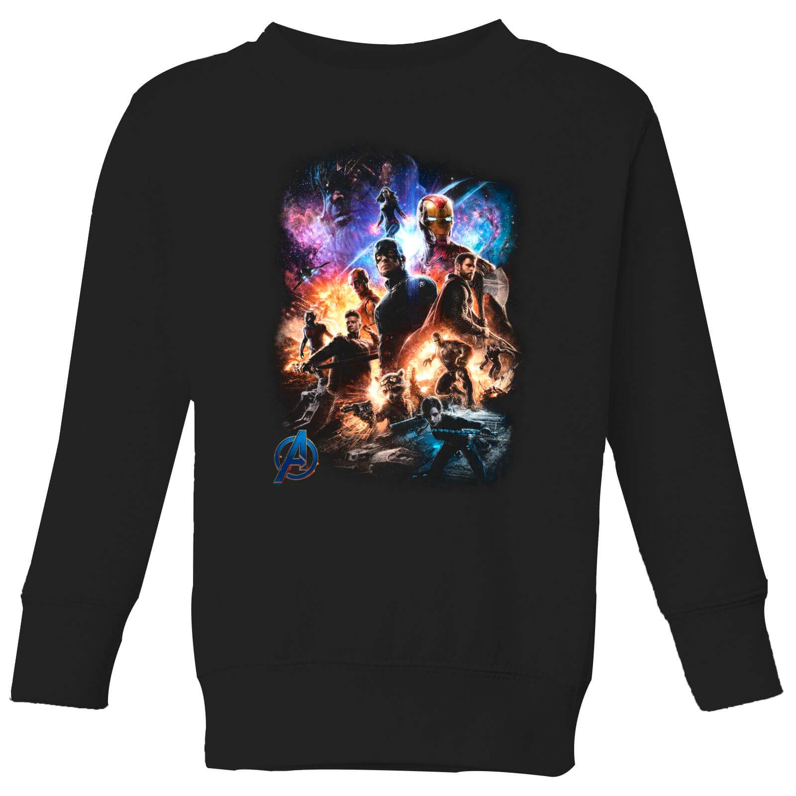 

Avengers Endgame Character Montage Kids' Sweatshirt - Black - 3-4 Anni