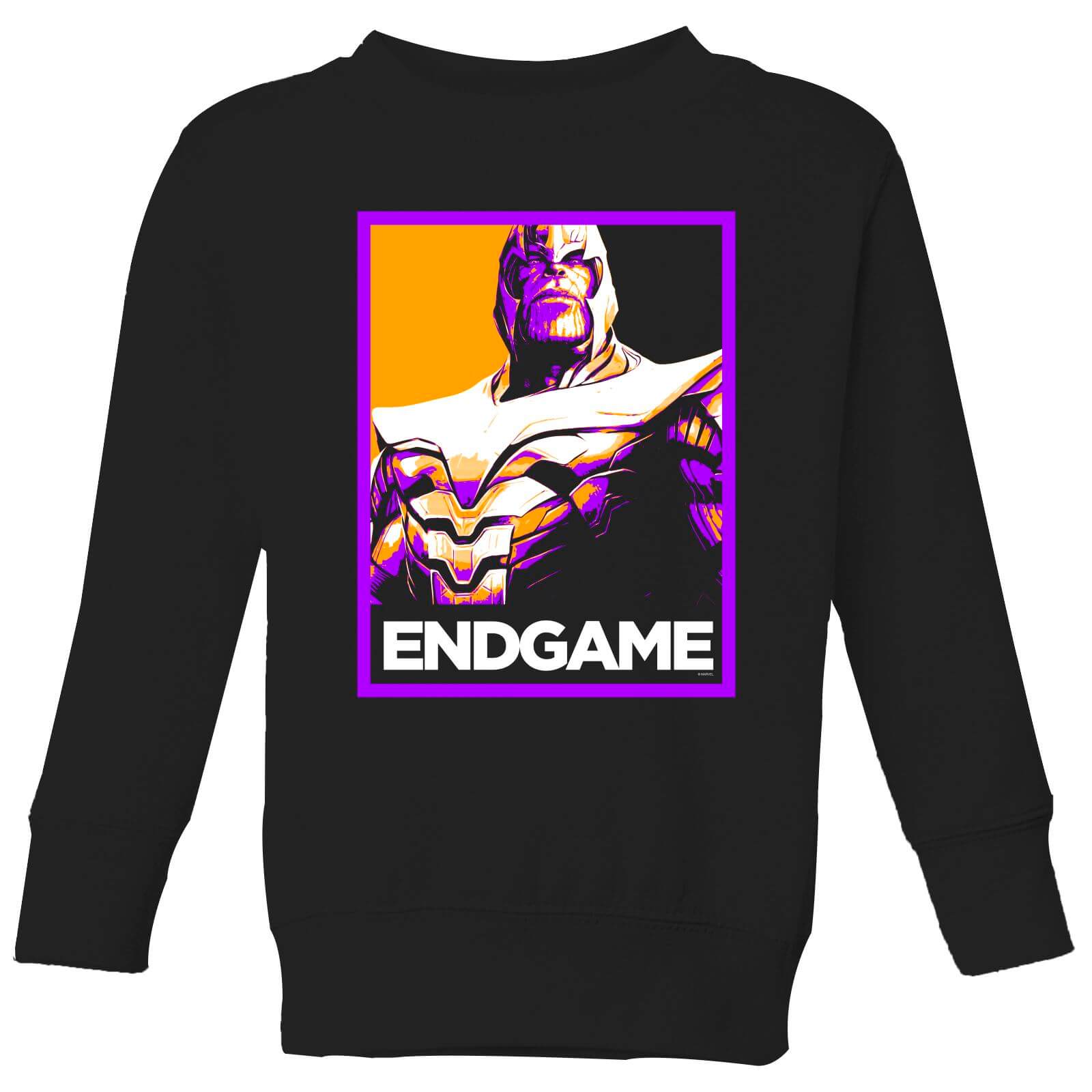 Avengers Endgame Thanos Poster Kids' Sweatshirt - Black - 9-10 Jahre