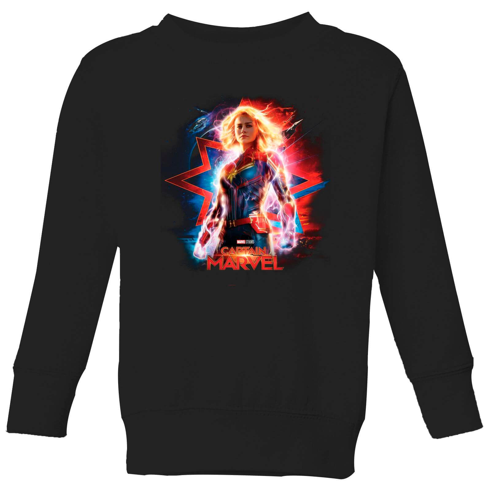 

Captain Marvel Poster Kids' Sweatshirt - Black - 3-4 Anni - Nero