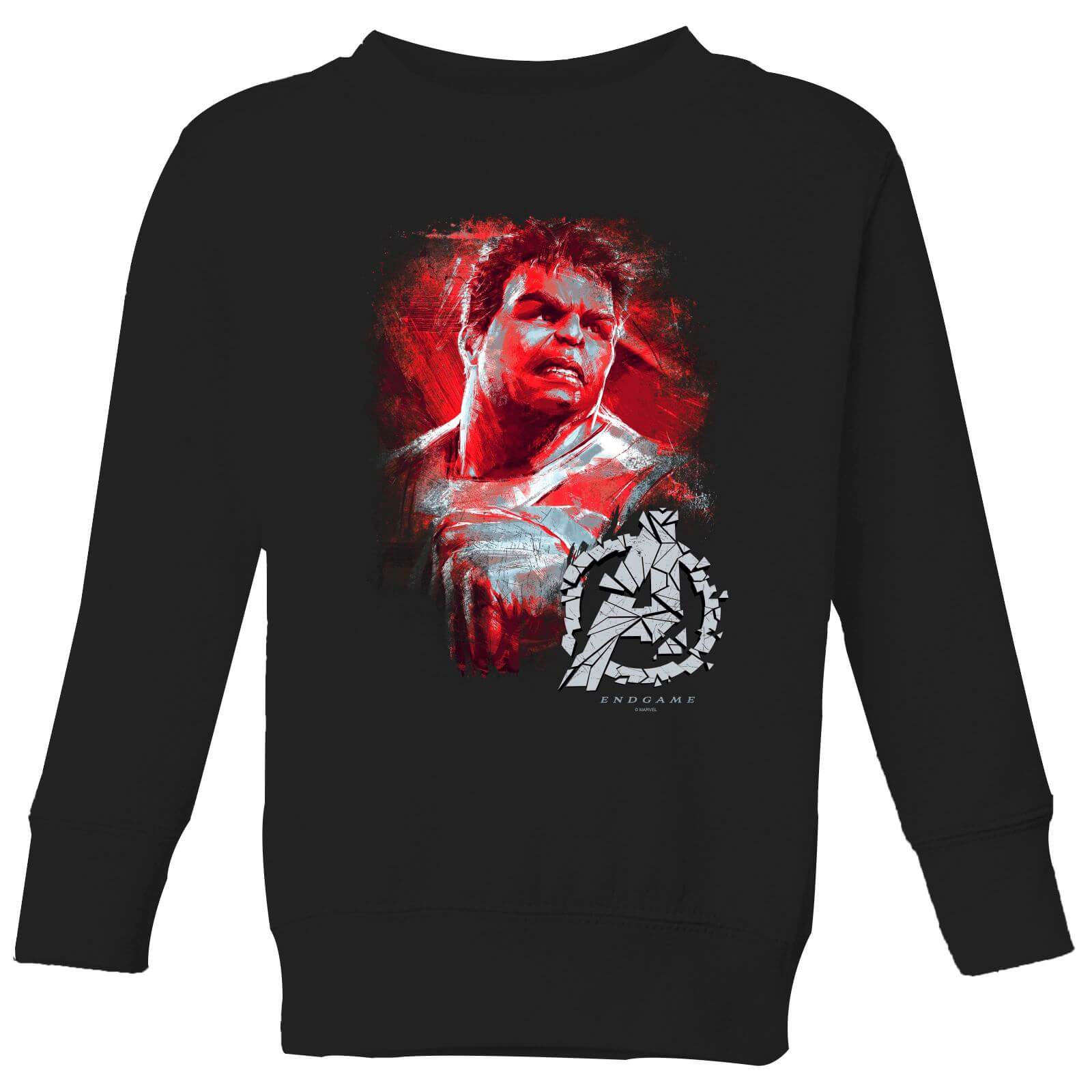 Avengers Endgame Hulk Brushed Kids' Sweatshirt - Black - 3-4 Years - Black