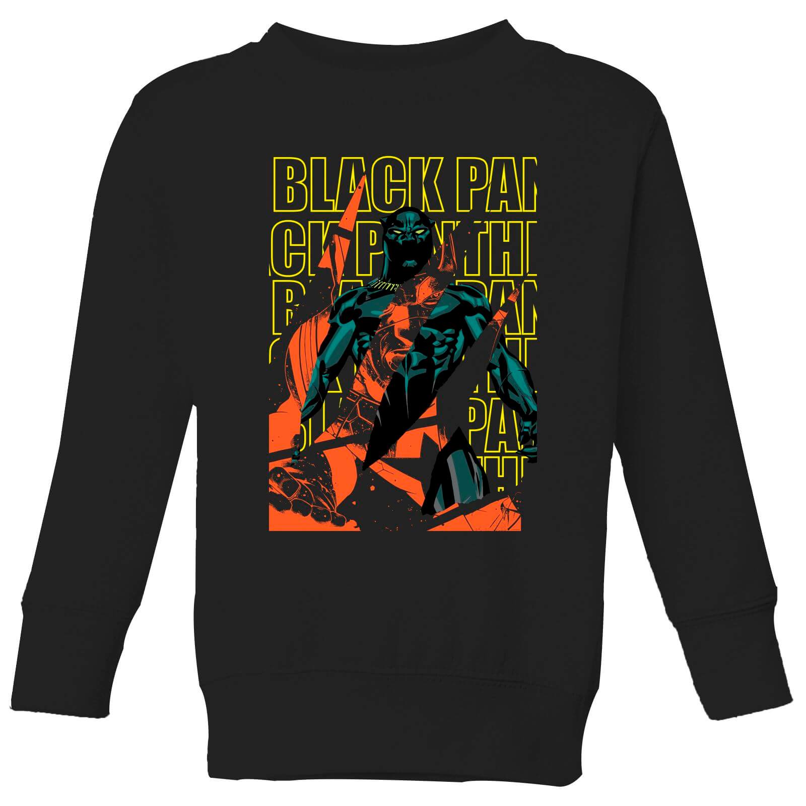 

Felpa Marvel Avengers Black Panther Collage - Nero - Bambini - 3-4 Anni