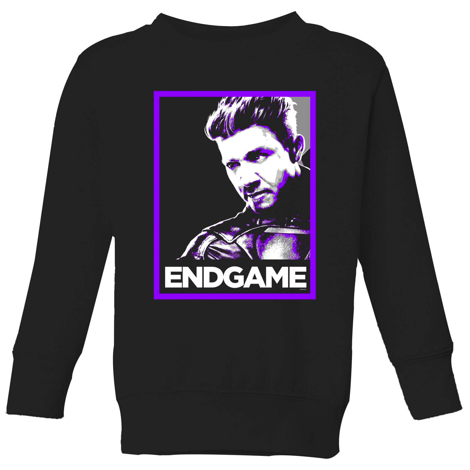 Avengers Endgame Hawkeye Poster Kids' Sweatshirt - Black - 5-6 Jahre