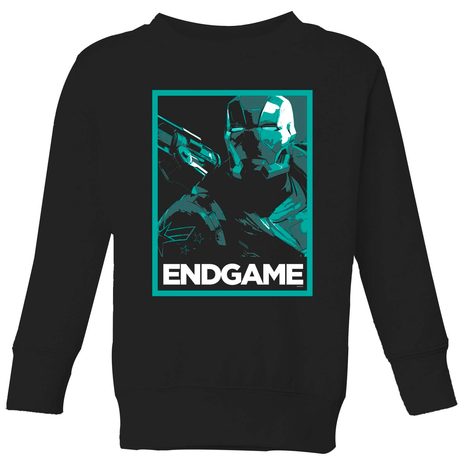 Avengers Endgame War Machine Poster Kids' Sweatshirt - Black - 9-10 Jahre