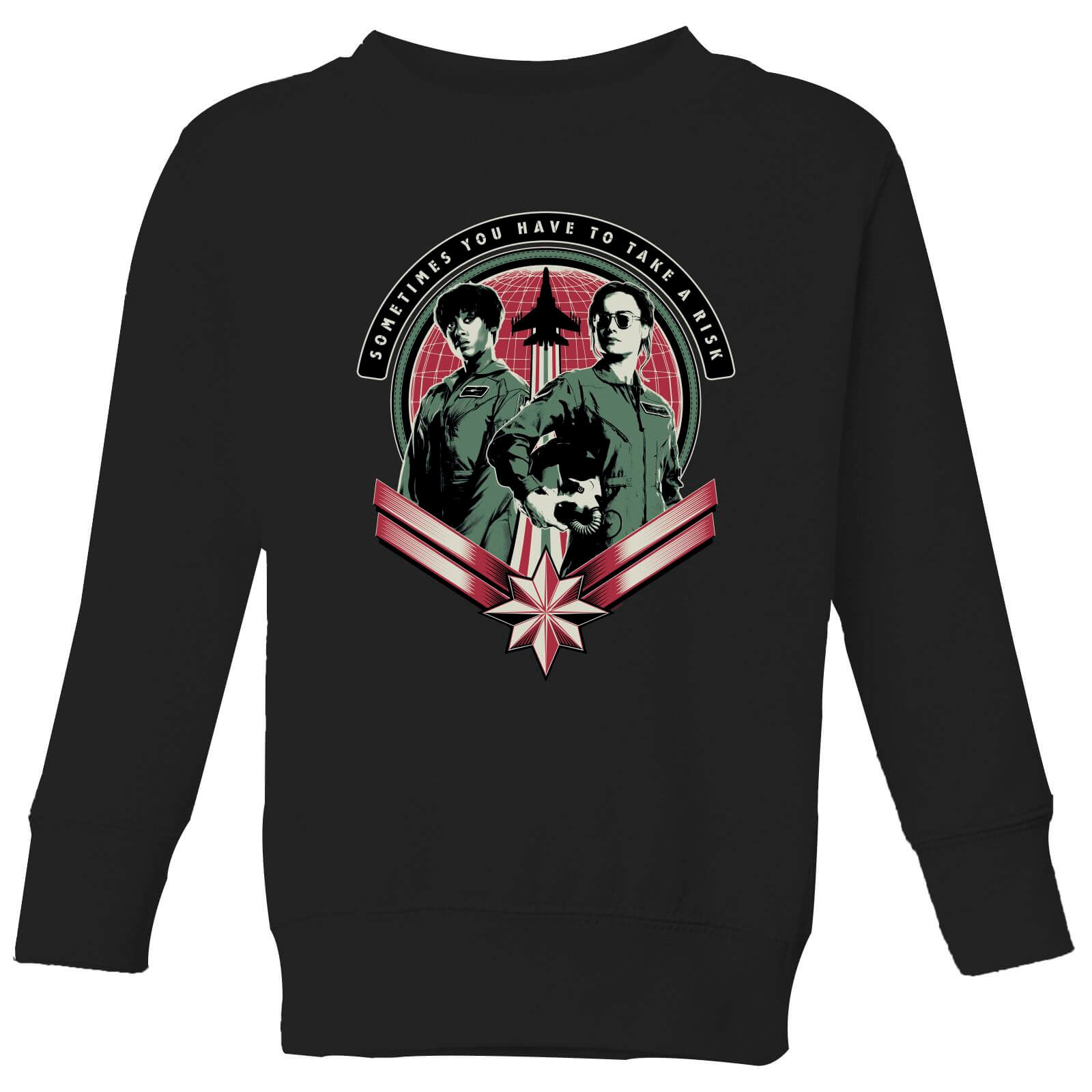 

Felpa Captain Marvel Take A Risk - Nero - Bambini - 3-4 Anni - Nero