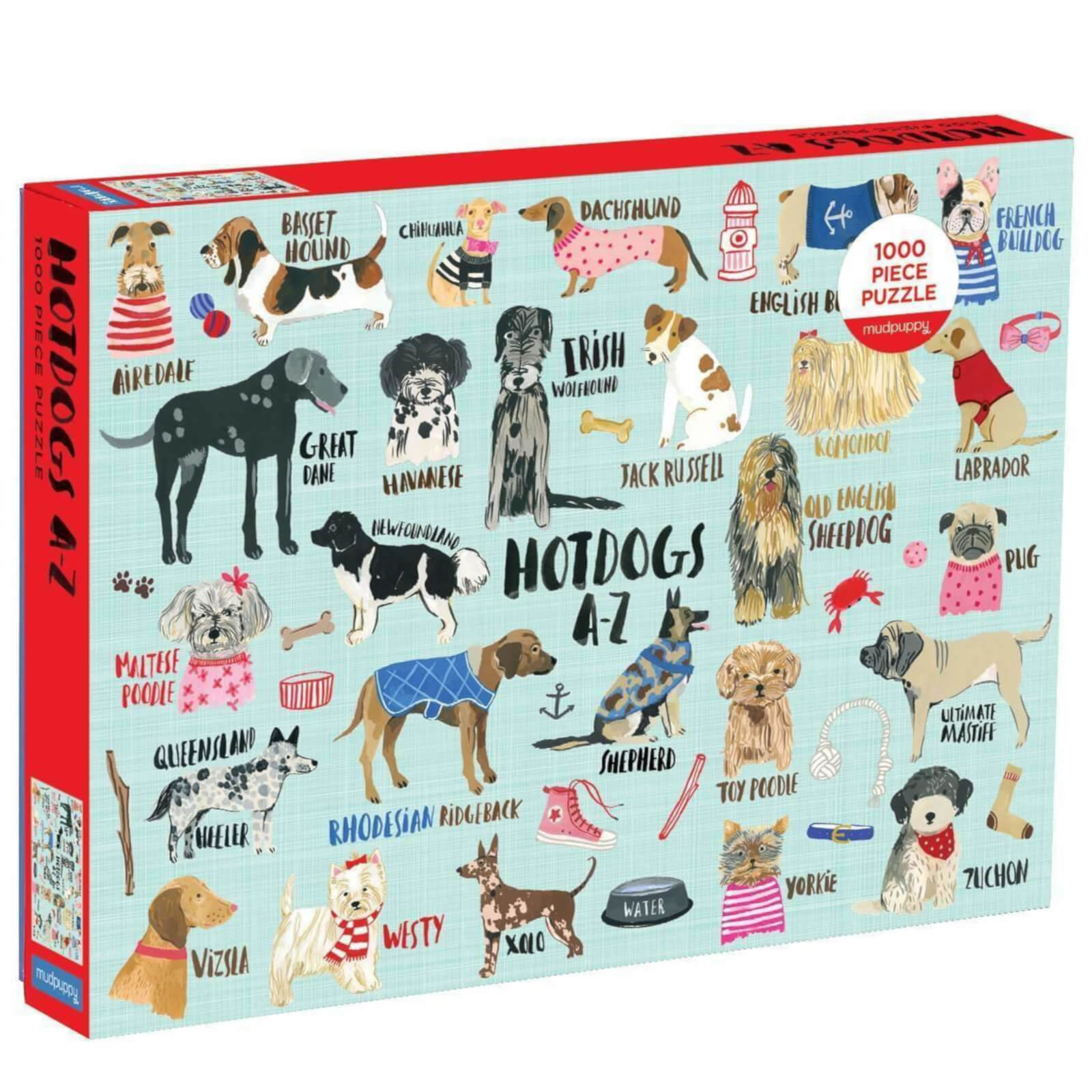 Hot Dogs A-Z 1000 Piece Puzzle
