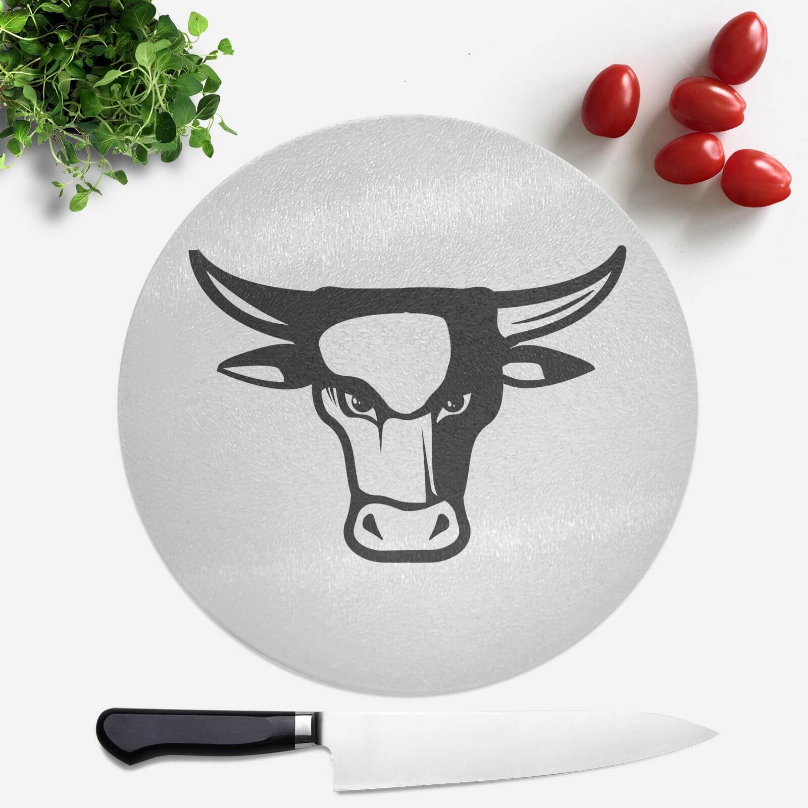 Bulls Head Round Chopping Board