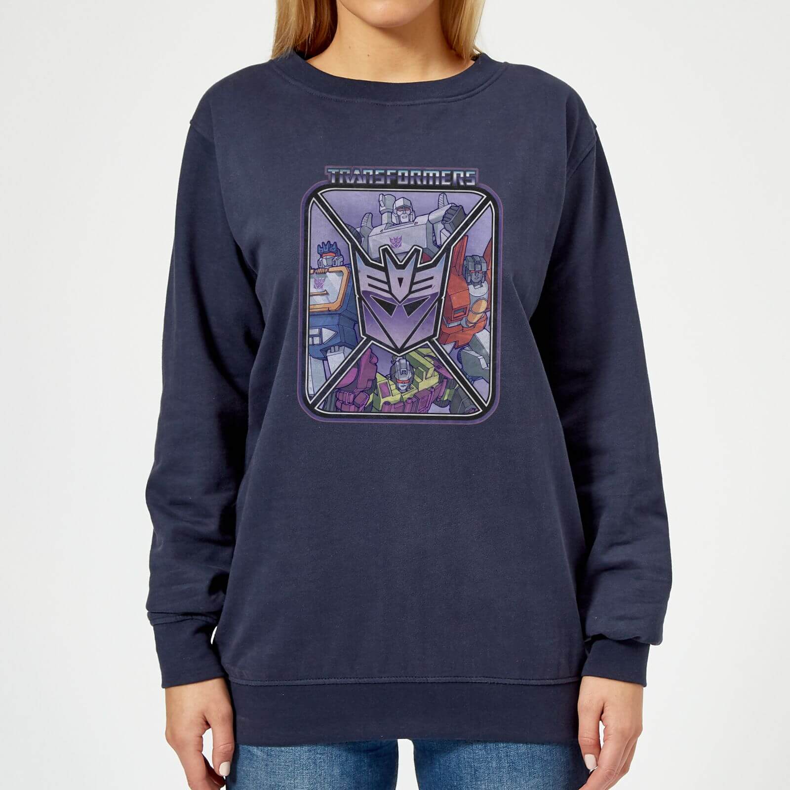 Transformers Decepticons Women's Sweatshirt - Navy - XS - Navy