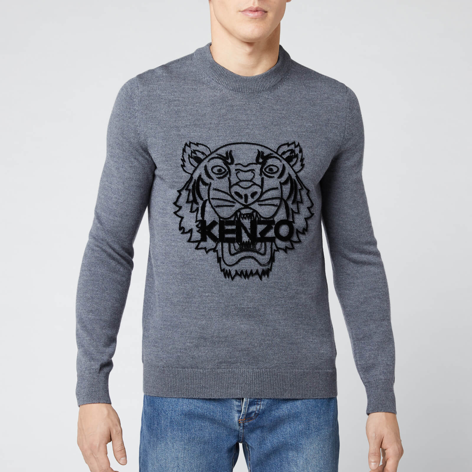 kenzo tiger head jumper