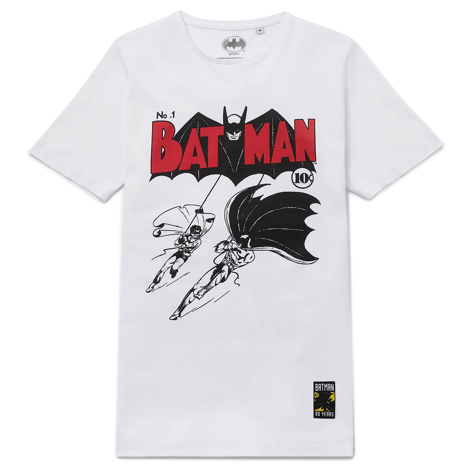 Batman 80th Anniversary 40s Legend T-Shirt - White - M - White