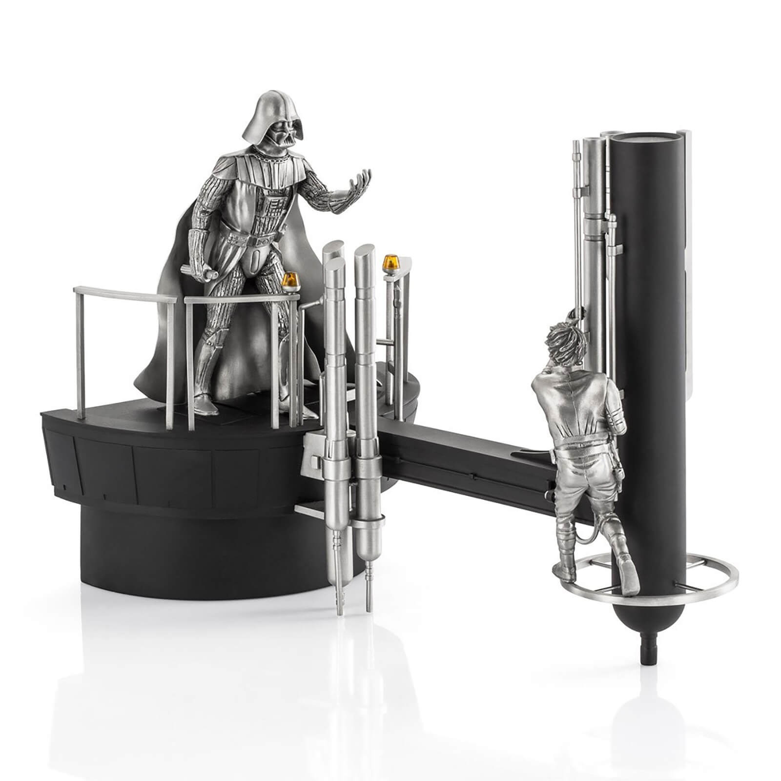 Royal Selangor Star Wars Luke vs. Darth Vader Limited Edition Pewter Diorama 33.5cm (500 Pieces Worldwide)