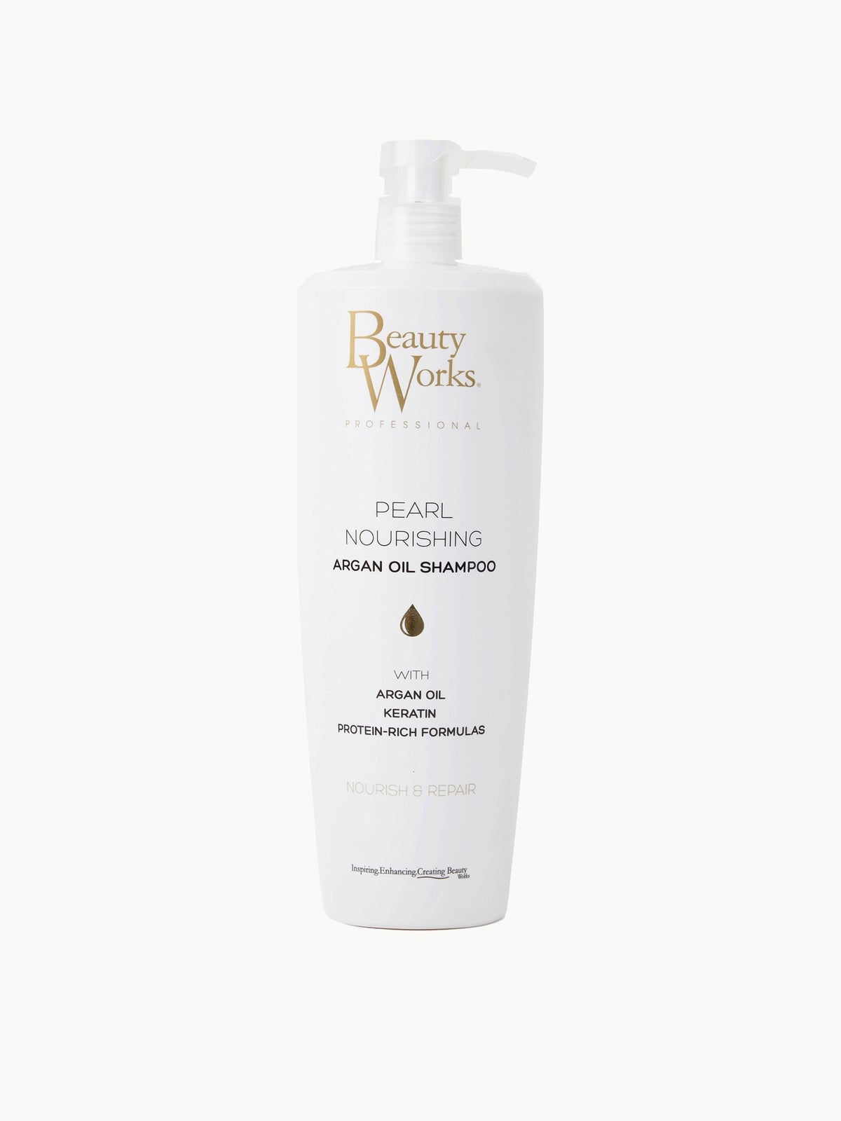 Beauty Works Pearl Nourishing Argan Oil Shampoo 1 Litre