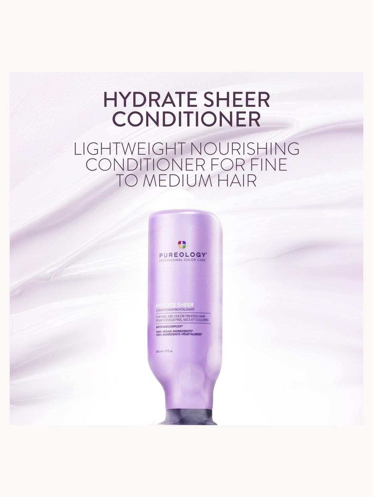 Pureology Sulphate Free Hydrate Sheer Conditioner for a Gentle Cleanse for Fine, Dry Hair 266ml, photo 2