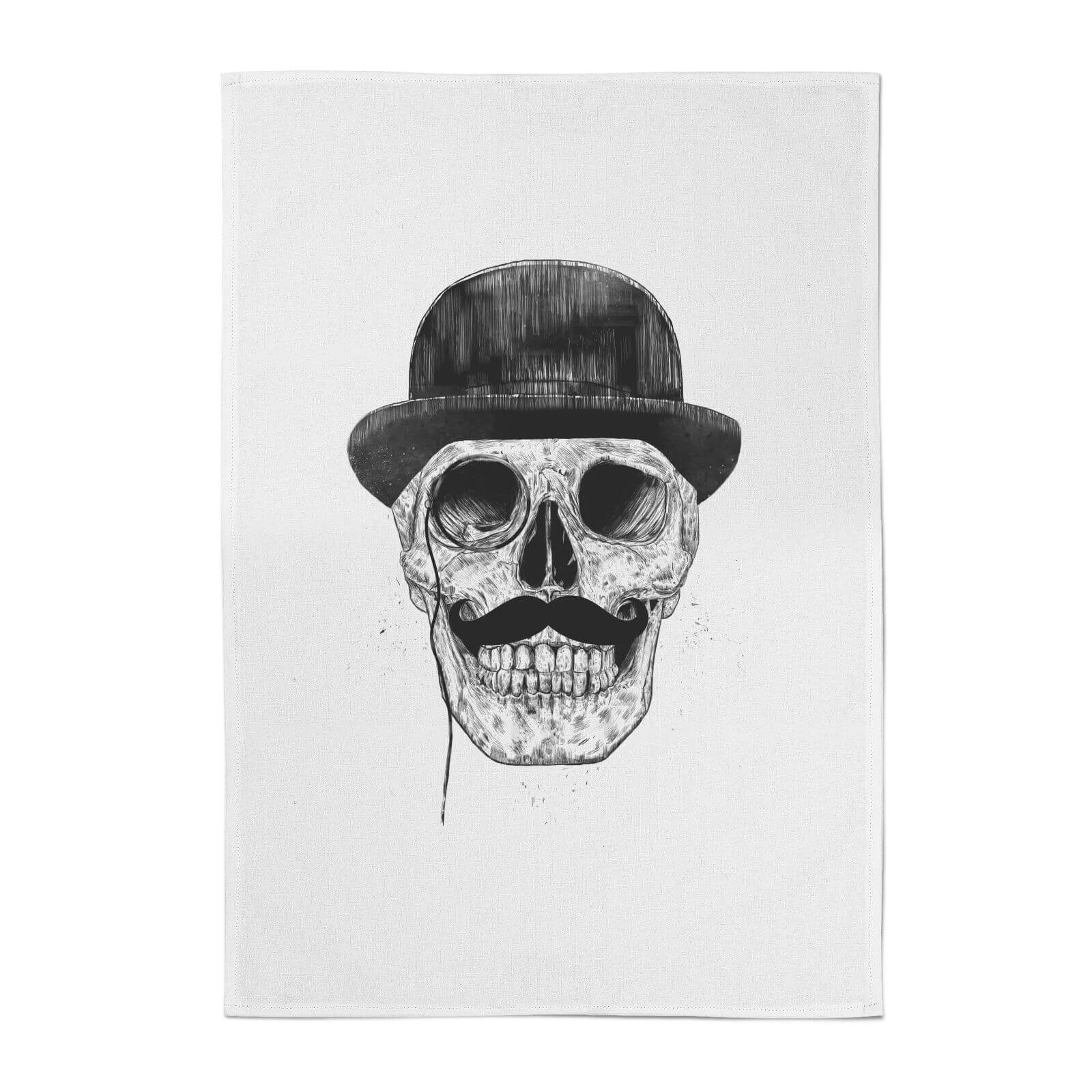 Monocle Skull Cotton Tea Towel