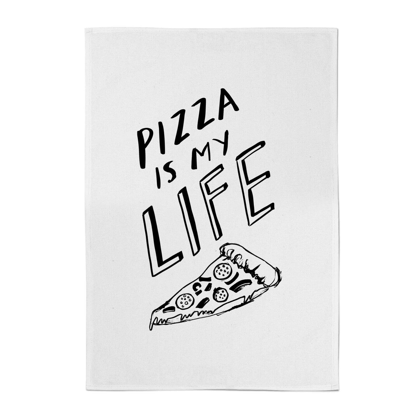 Rock On Ruby Pizza Is My Life Cotton Tea Towel