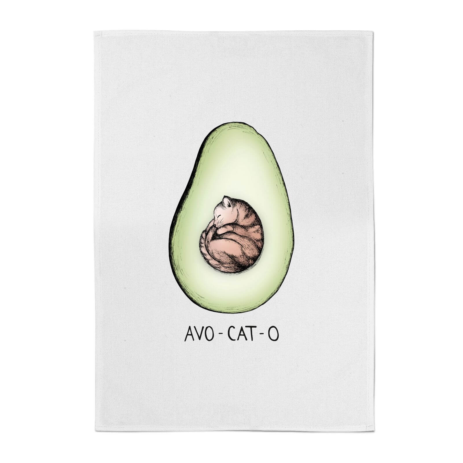 Barlena Avo-Cat-O Cotton Tea Towel