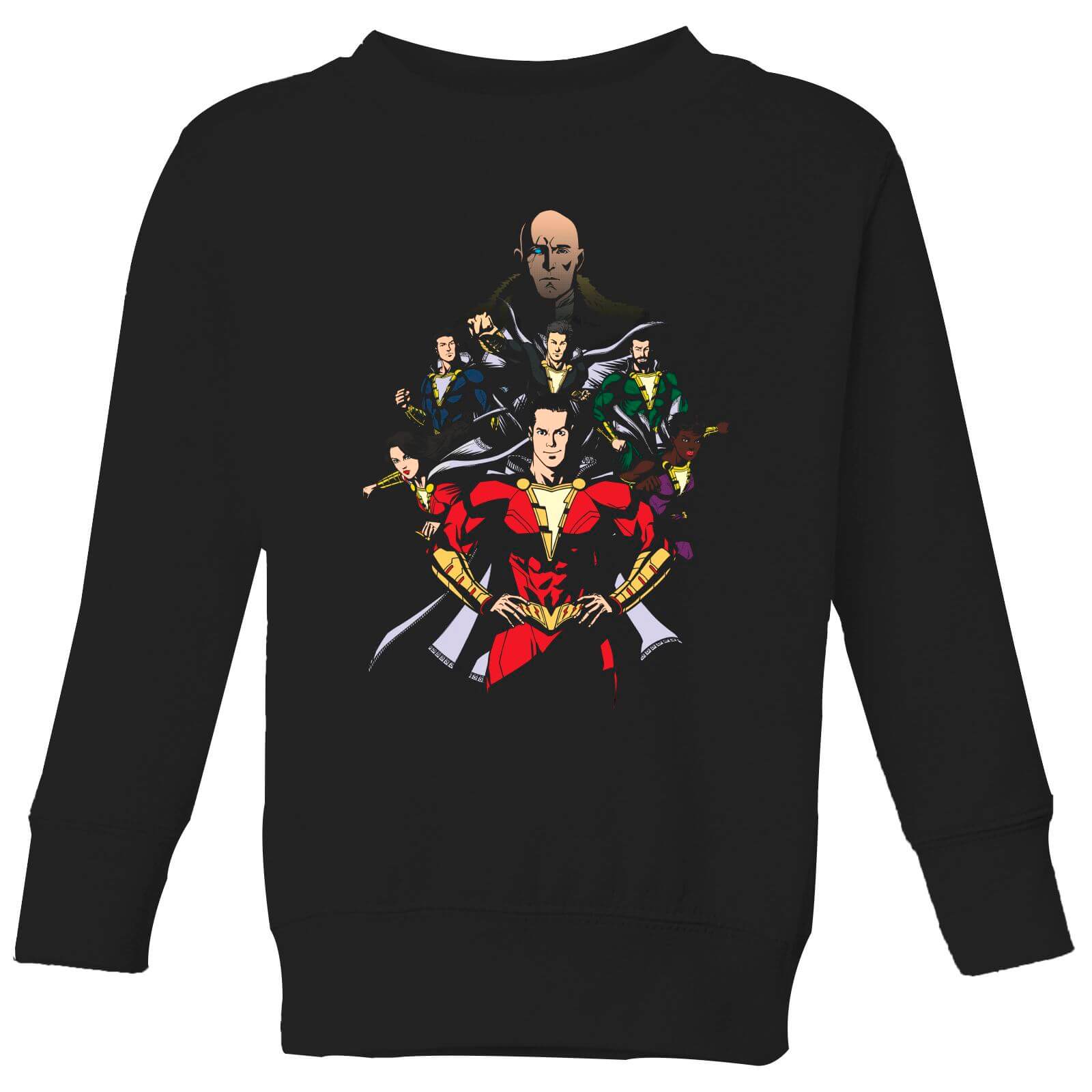 Shazam Team Up Kids' Sweatshirt - Black - 3-4 Years - Black