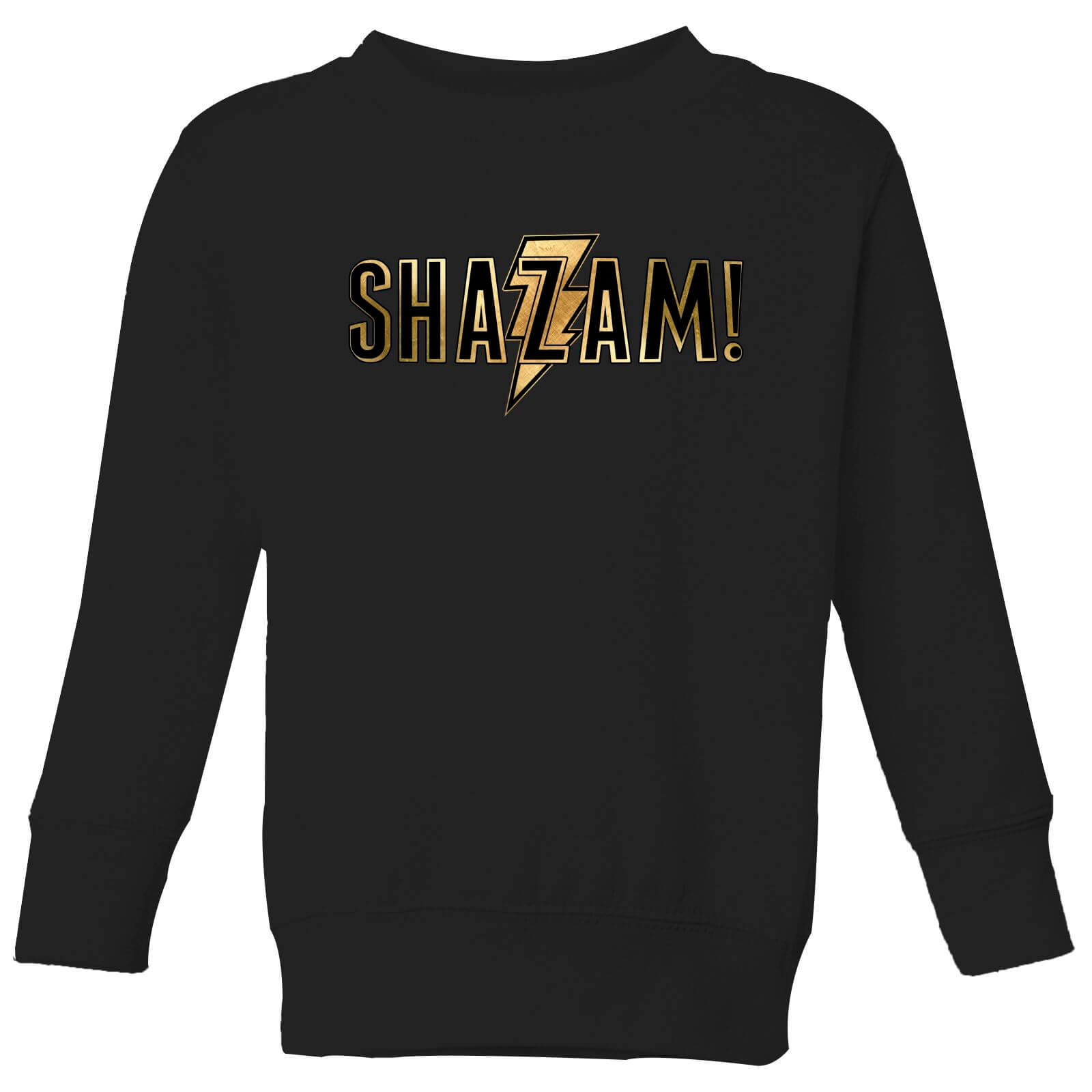 Shazam Gold Logo Kids' Sweatshirt - Black - 3-4 Years - Black