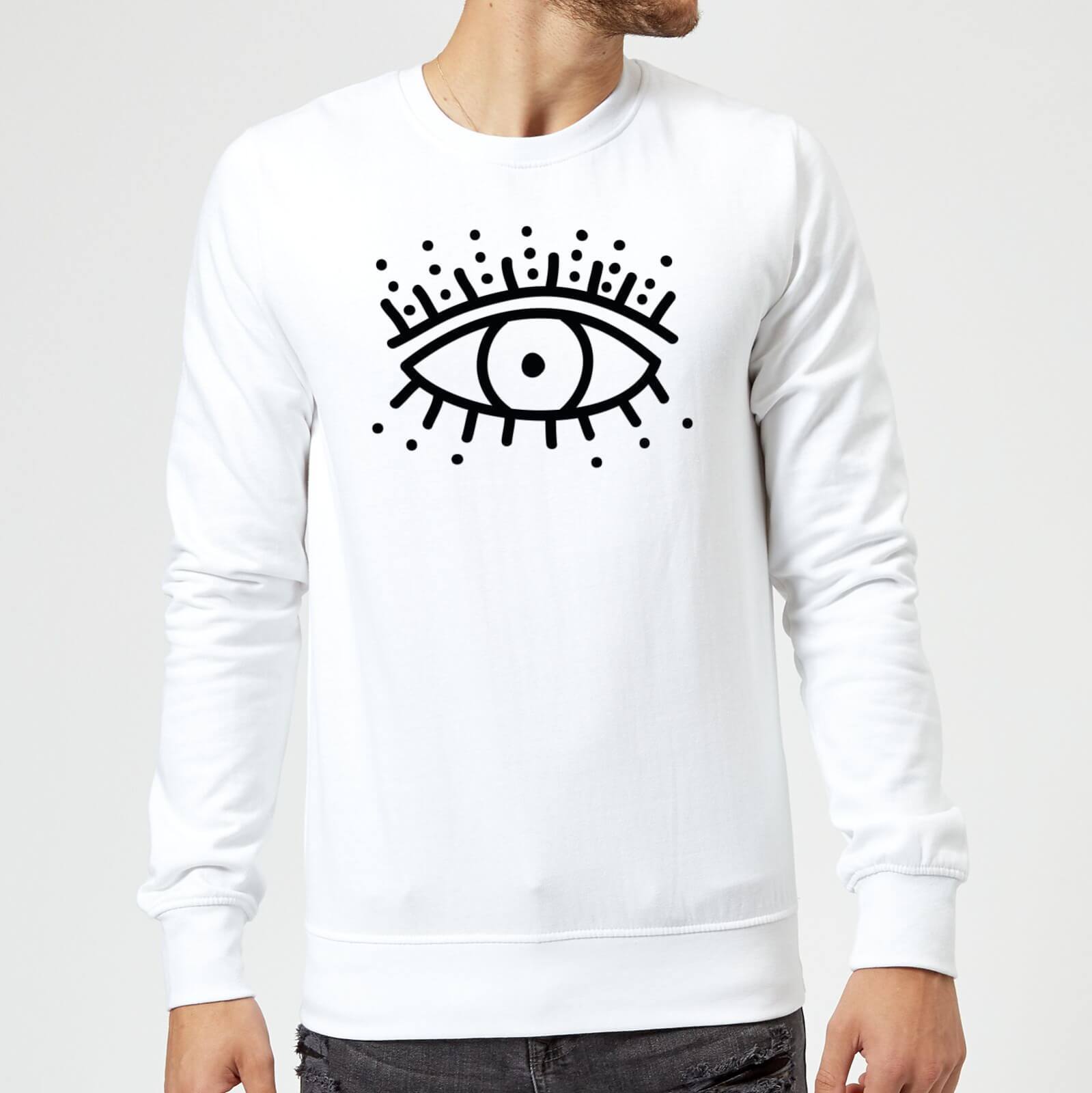 Eye Eye Sweatshirt - White - S - White