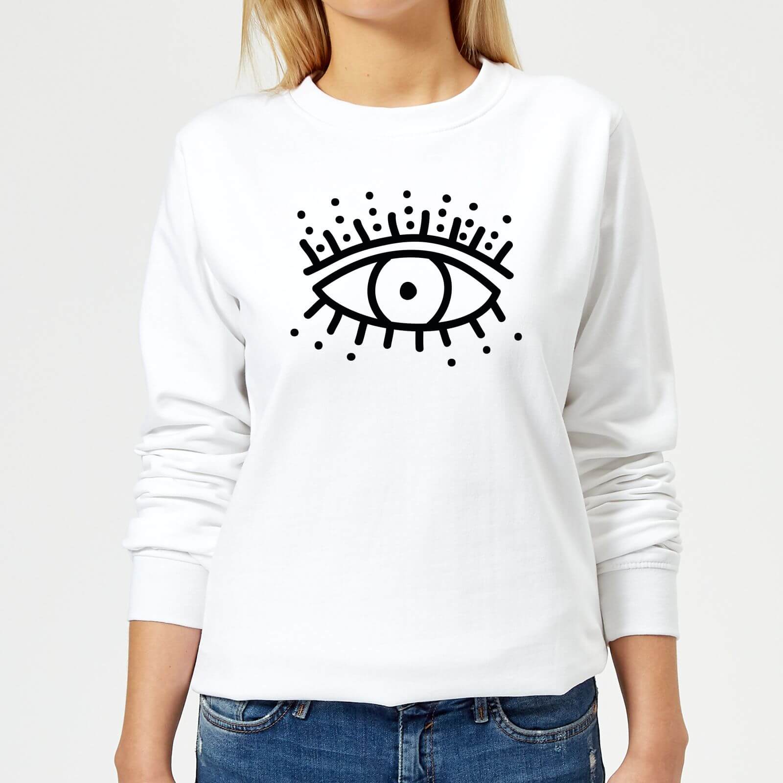 Eye Eye Women's Sweatshirt - White - XS - White
